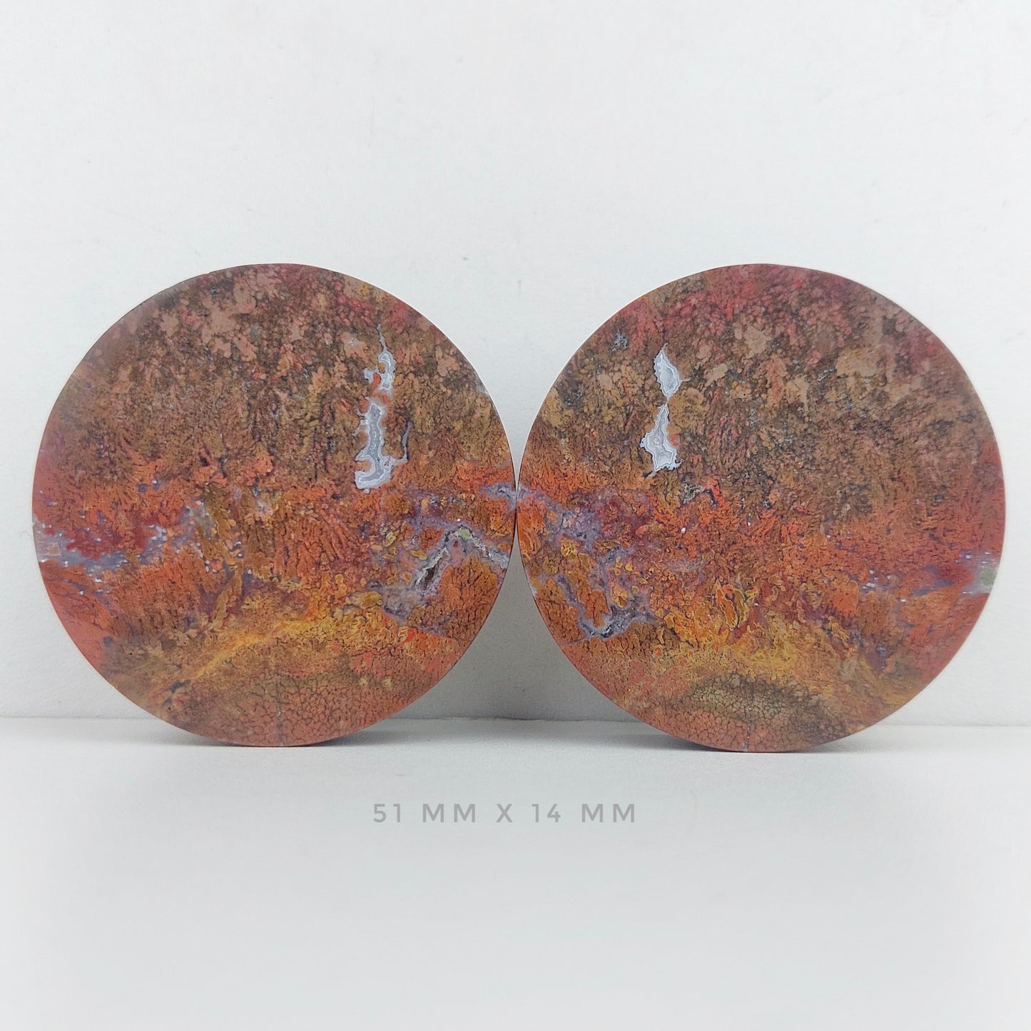 2” / 51mm Red Moss Agate