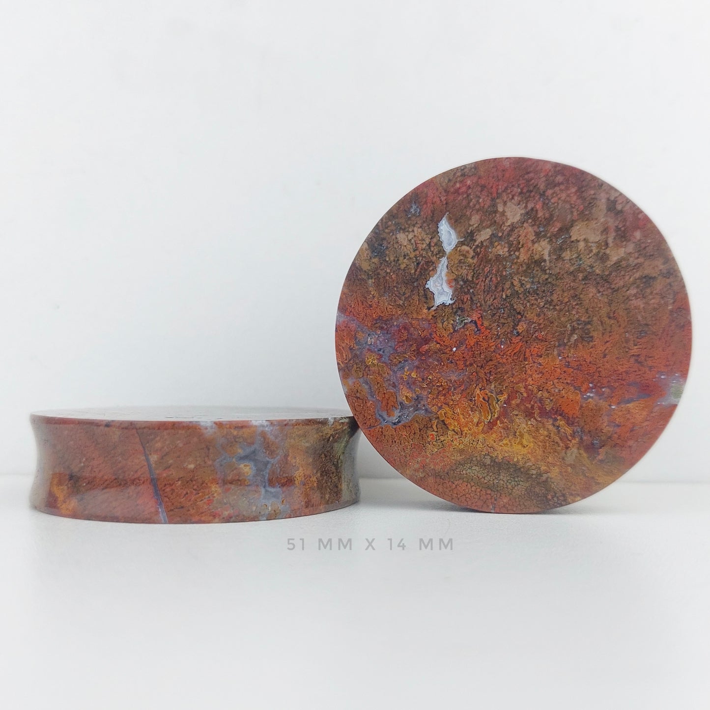 2” / 51mm Red Moss Agate