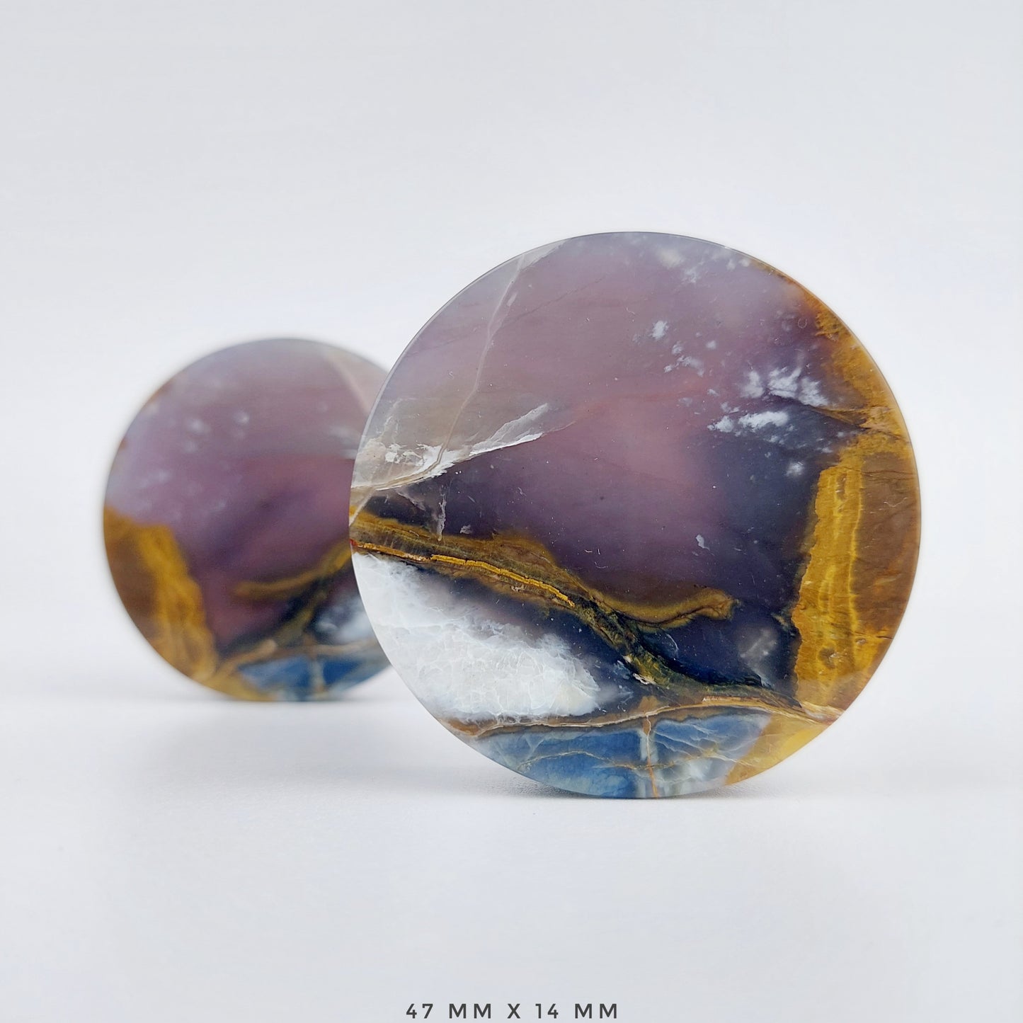 1 7/8” / 47mm Purple Chalcedony