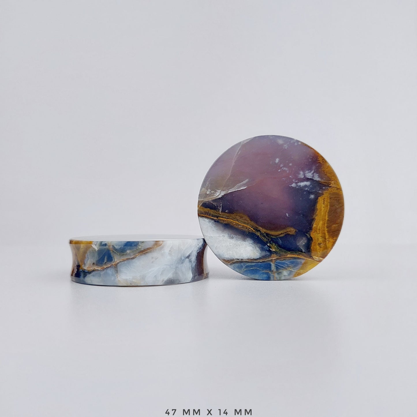1 7/8” / 47mm Purple Chalcedony