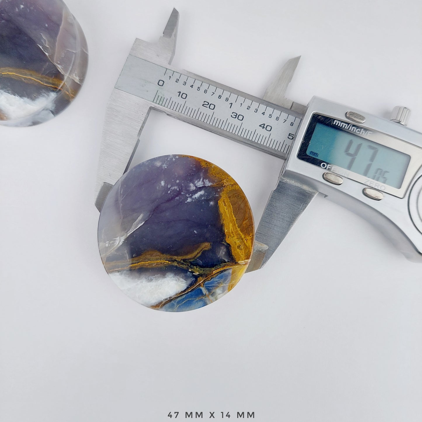 1 7/8” / 47mm Purple Chalcedony
