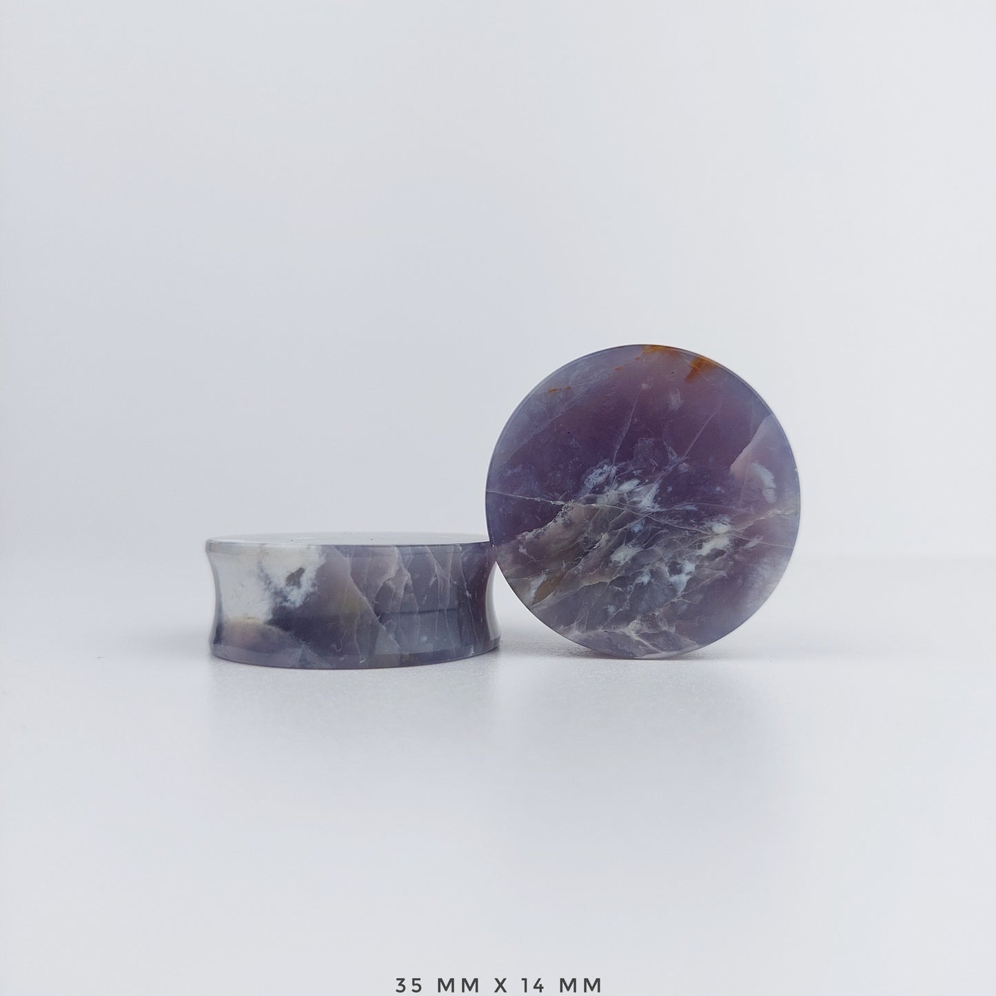 1 3/8” / 35mm Purple Chalcedony