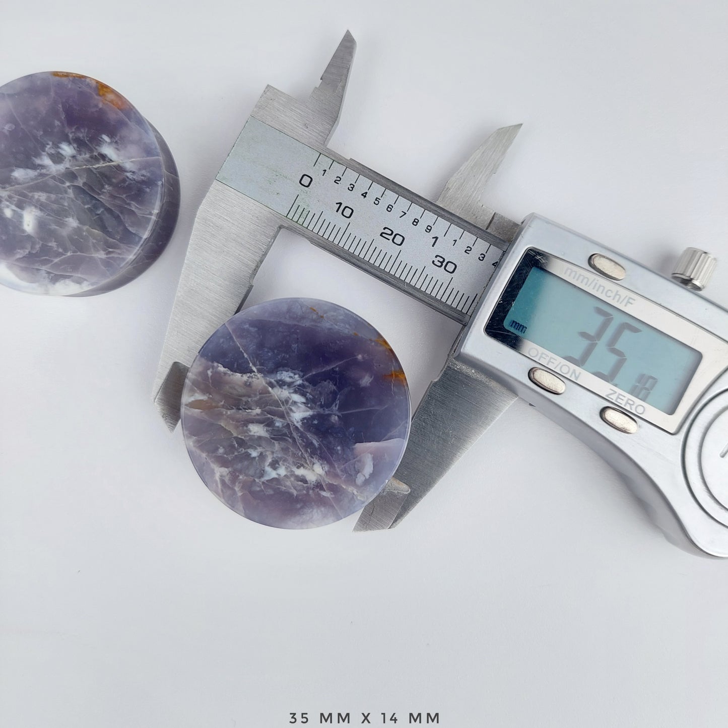 1 3/8” / 35mm Purple Chalcedony