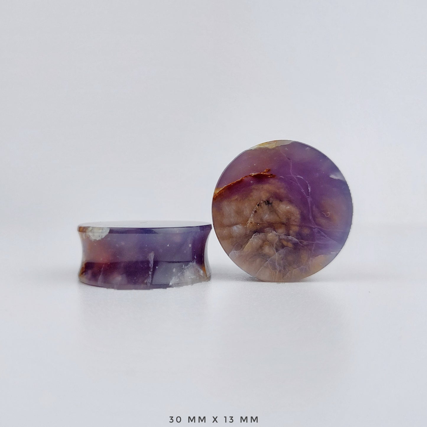 1 3/16” / 30mm Purple Chalcedony