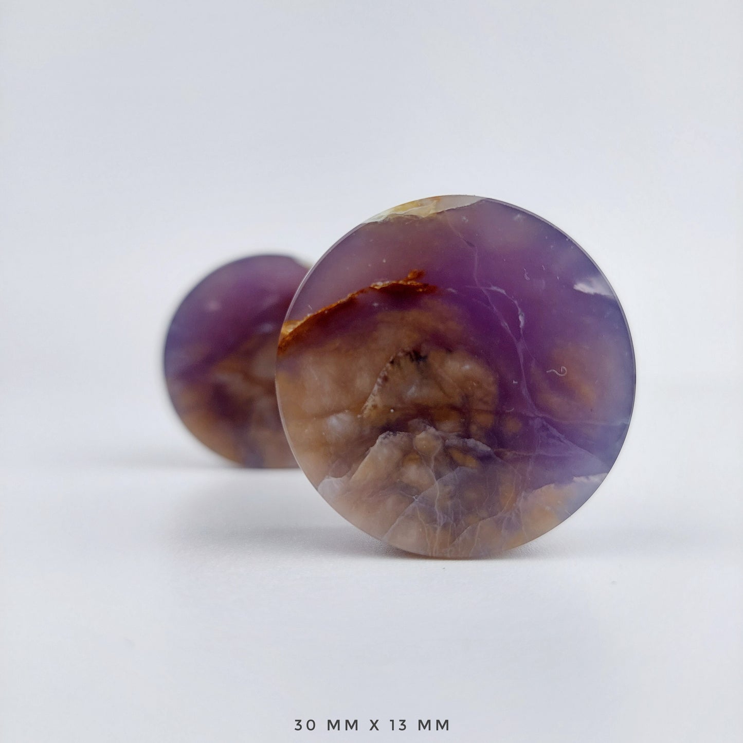 1 3/16” / 30mm Purple Chalcedony