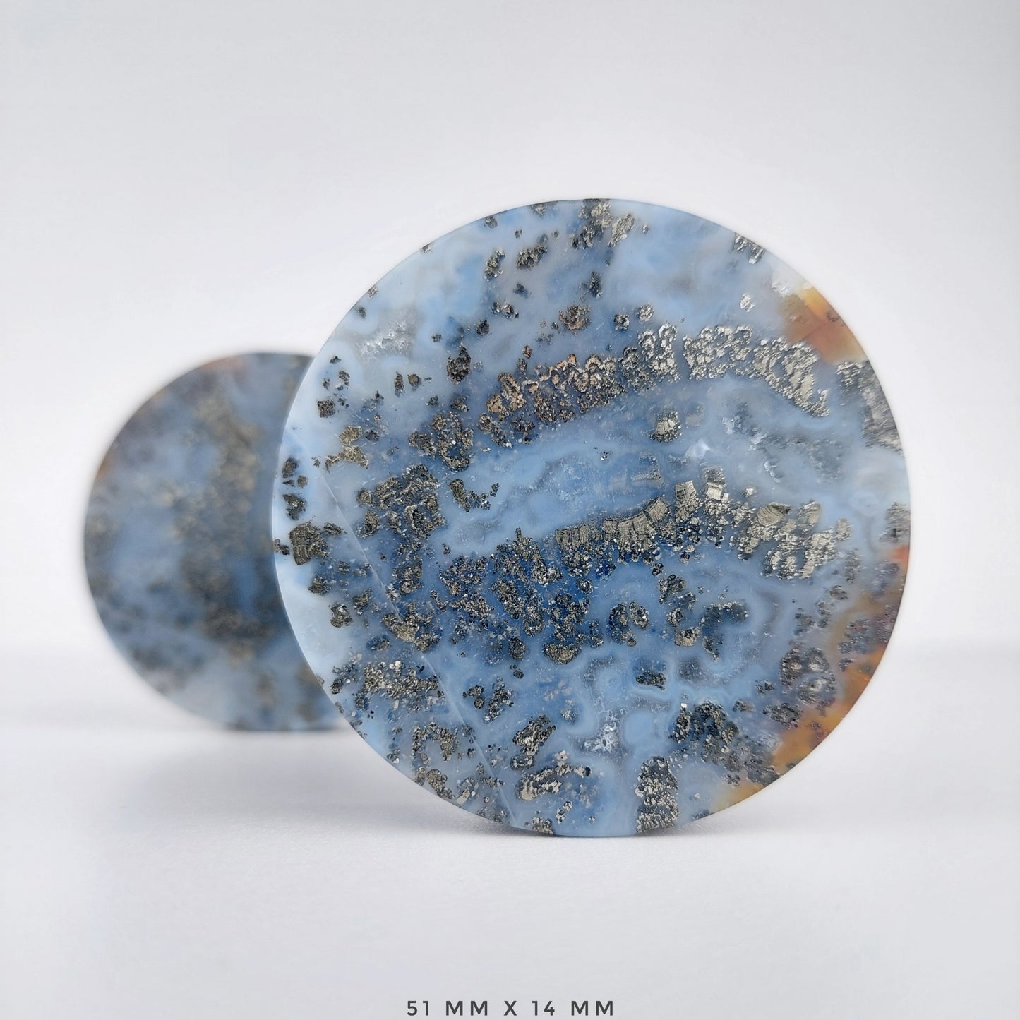 2” / 51mm Marcasite in Agate