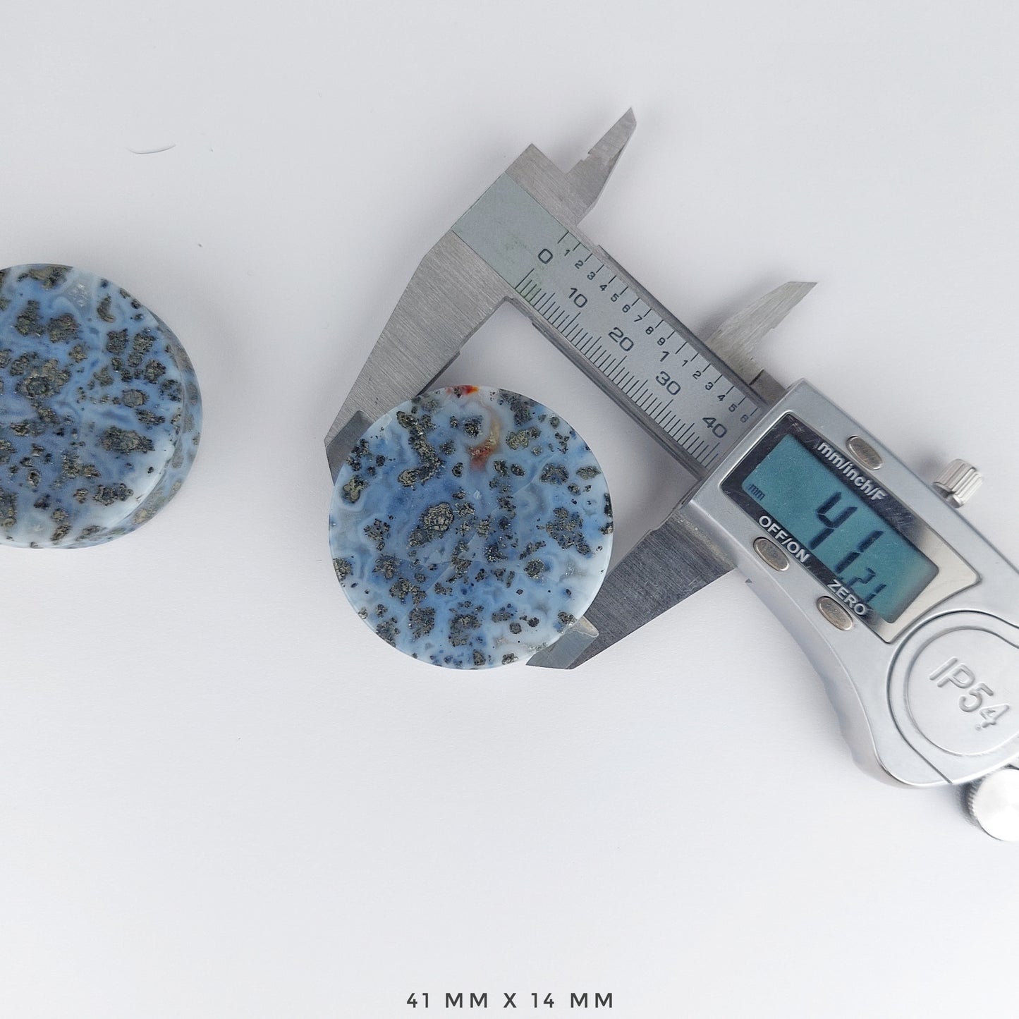 1 5/8” / 41mm Marcasite in Agate