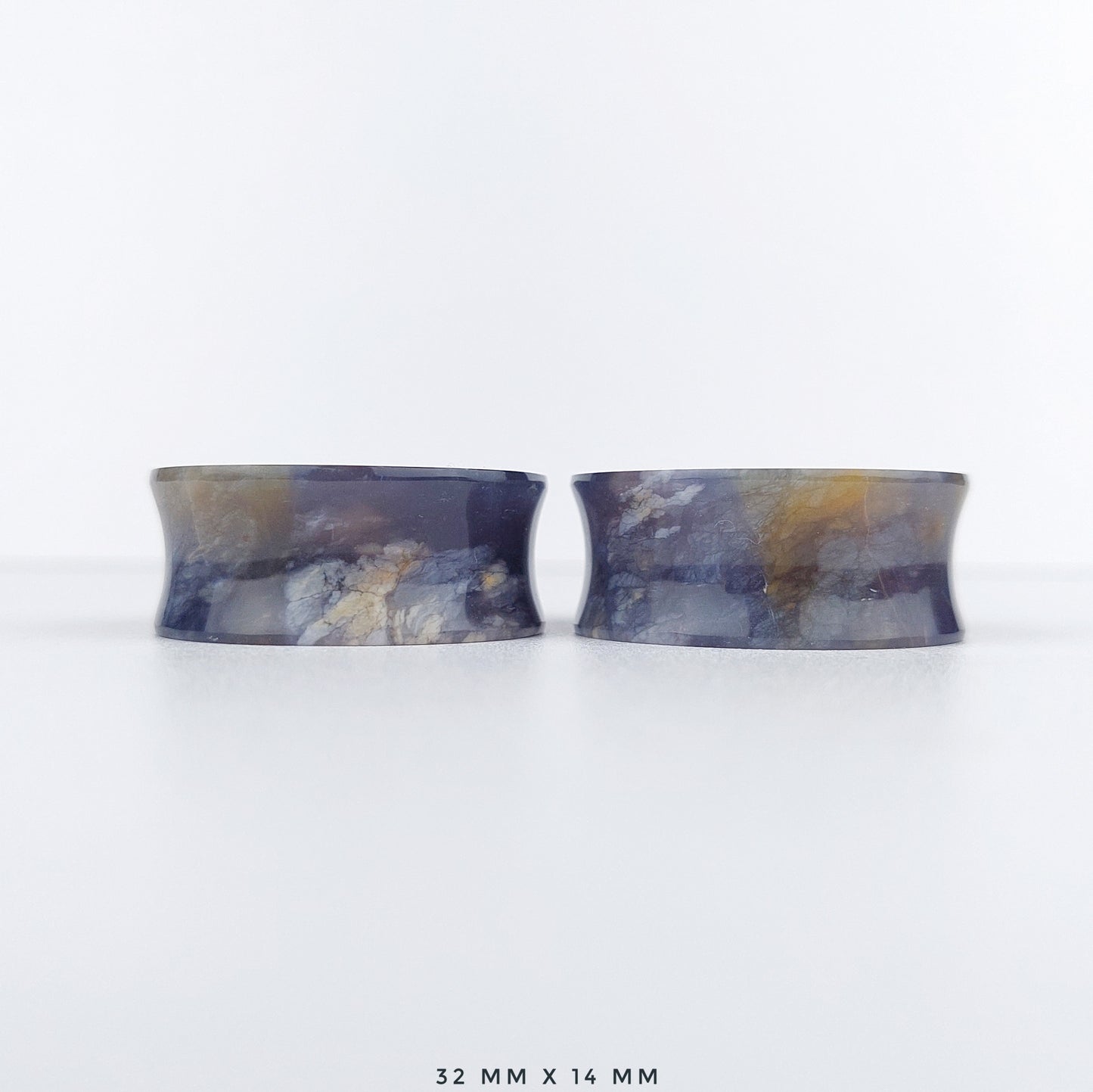 1 1/4” / 32mm Purple Chalcedony