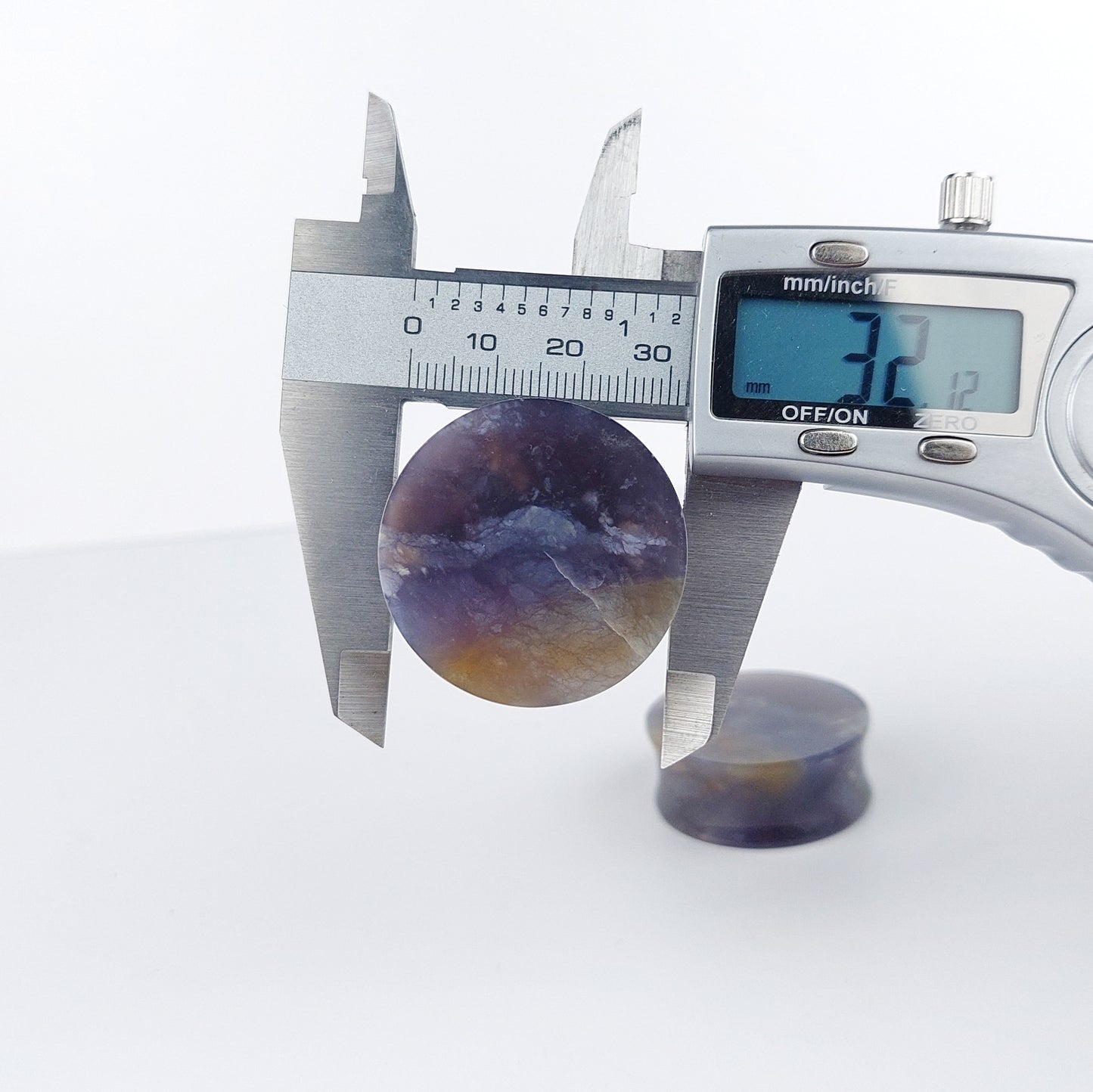 1 1/4” / 32mm Purple Chalcedony