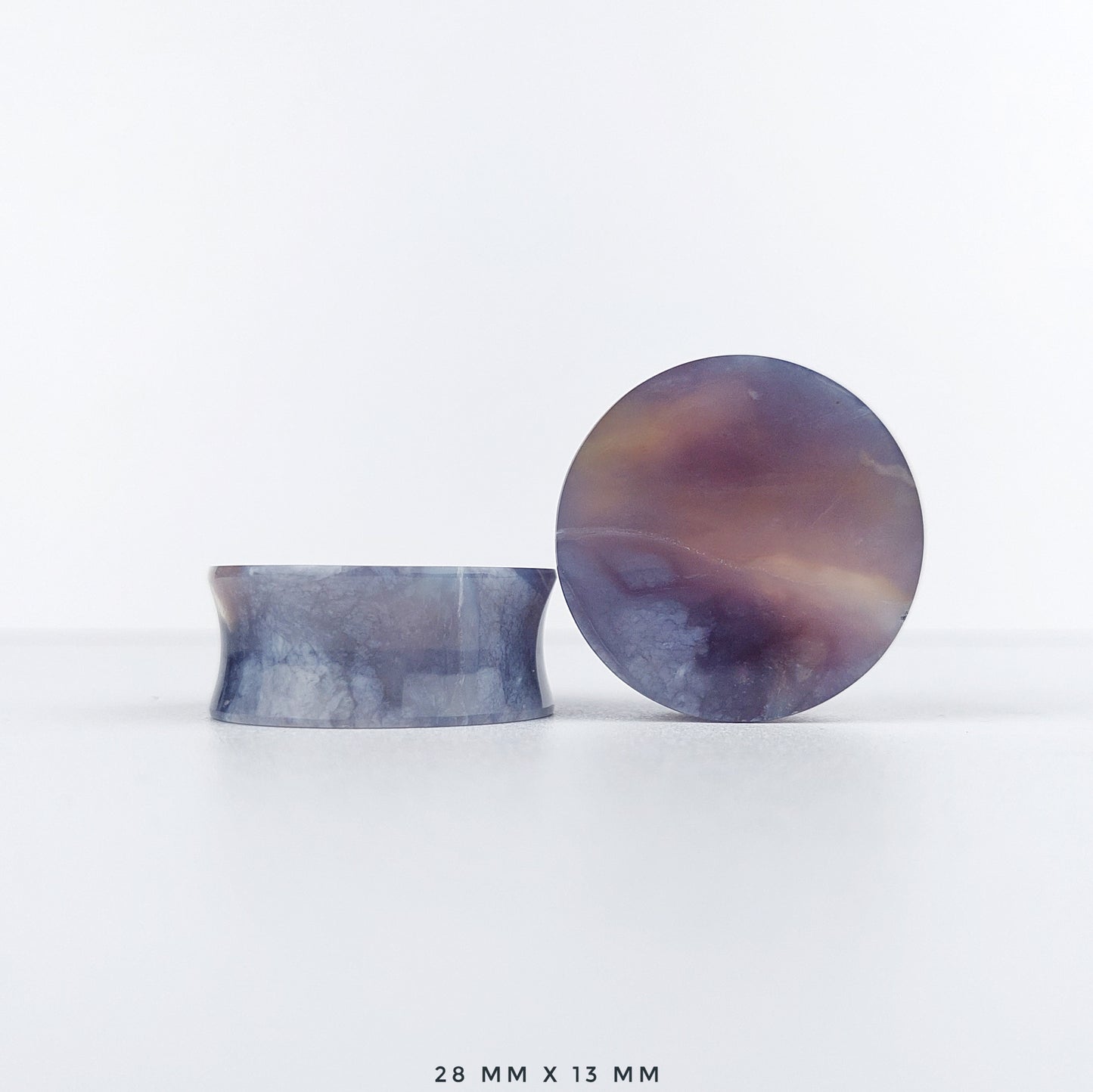 1 1/8” / 28mm Purple Chalcedony