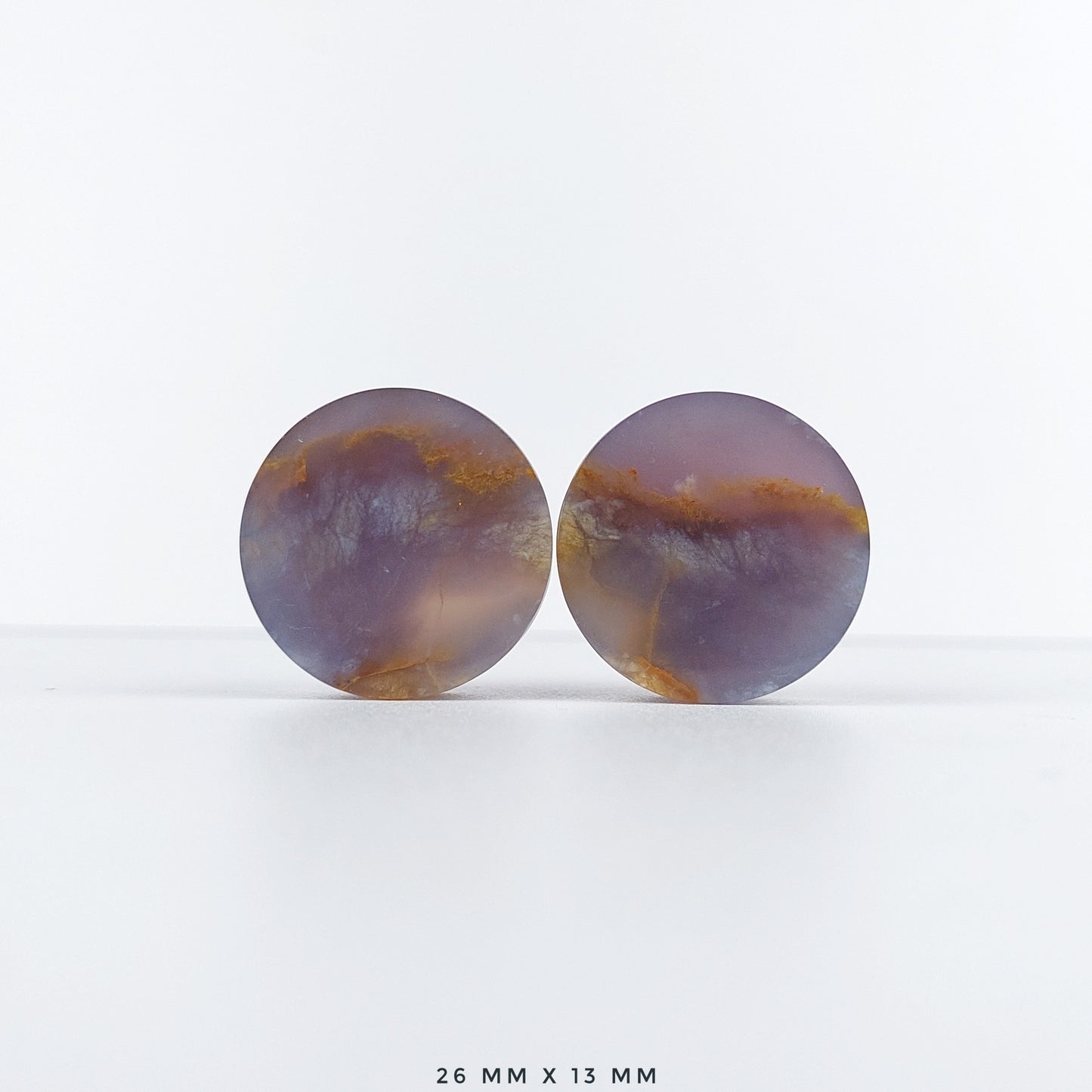 Large 1” / 26mm Purple Chalcedony