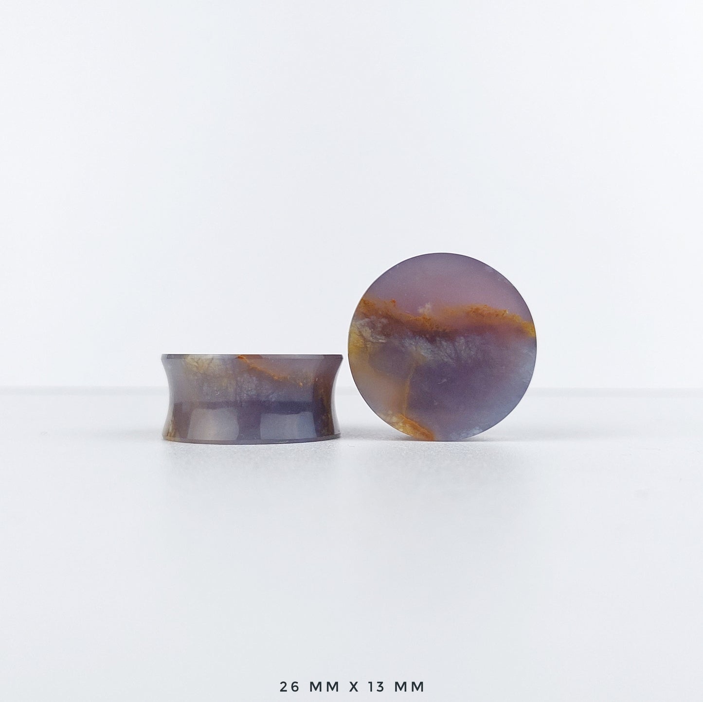 Large 1” / 26mm Purple Chalcedony