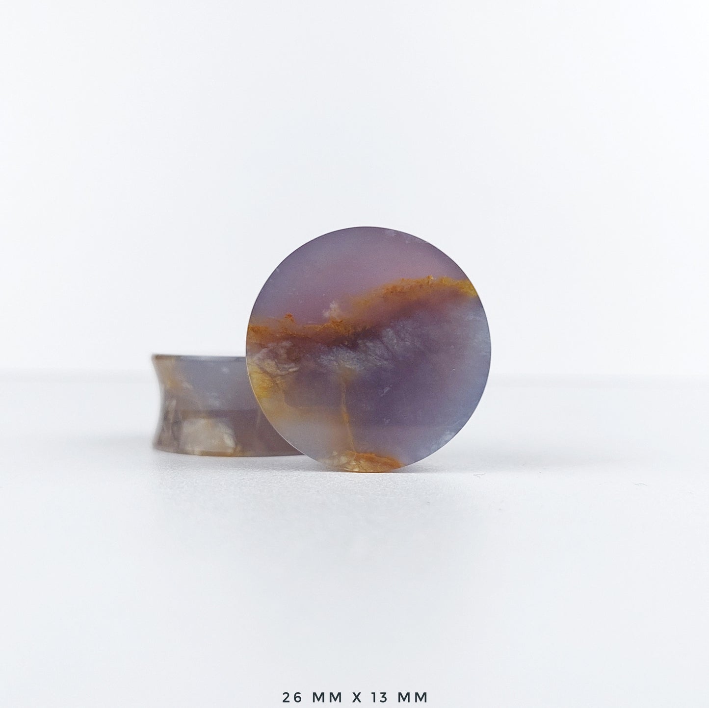 Large 1” / 26mm Purple Chalcedony