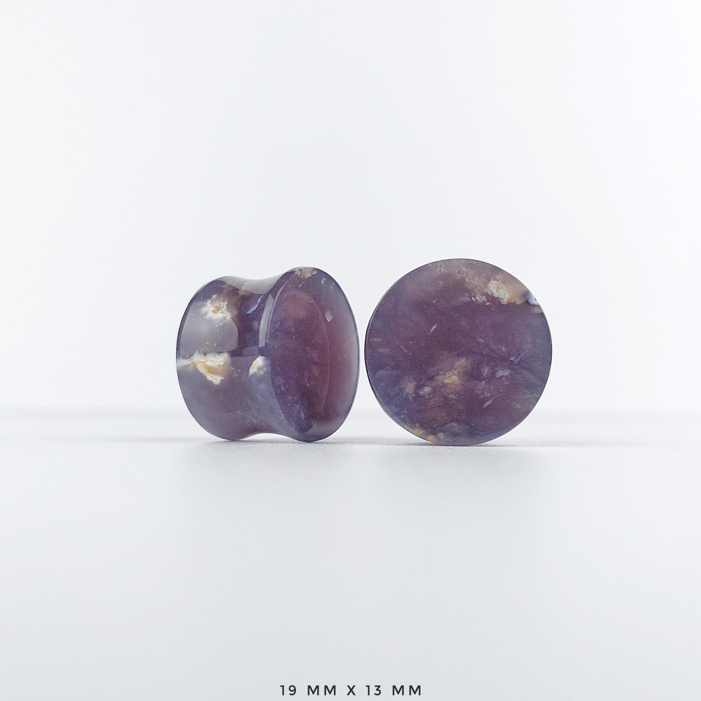 3/4” / 19mm Purple Chalcedony