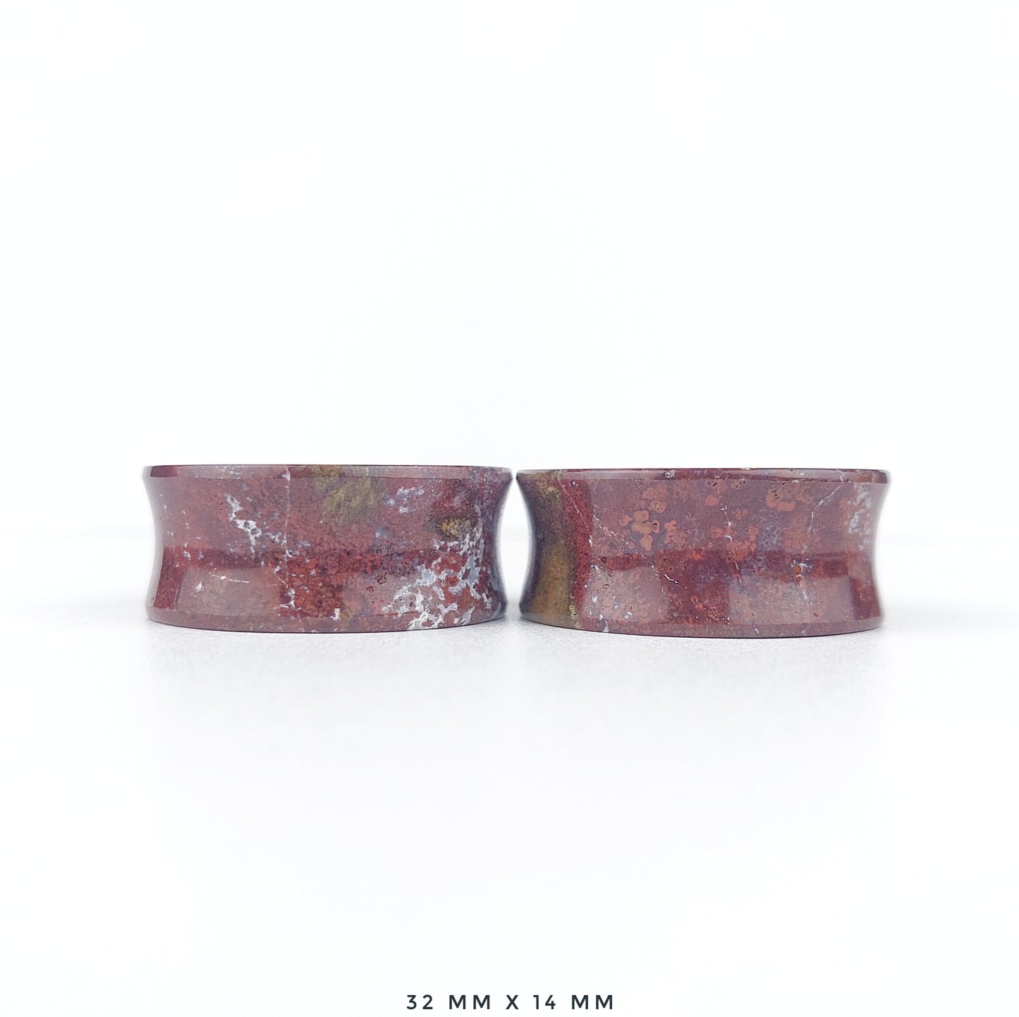 1 1/4” / 32mm Red Moss Agate