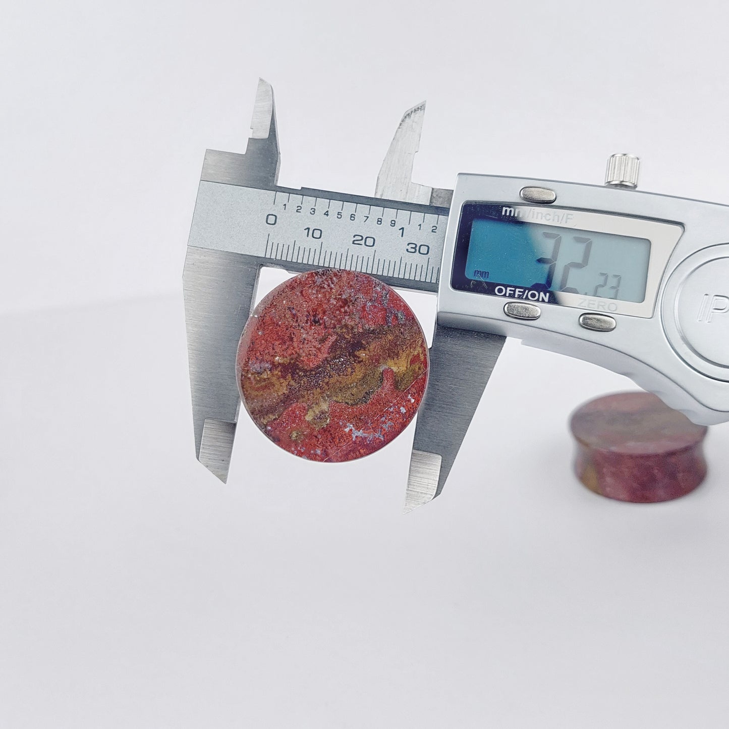 1 1/4” / 32mm Red Moss Agate