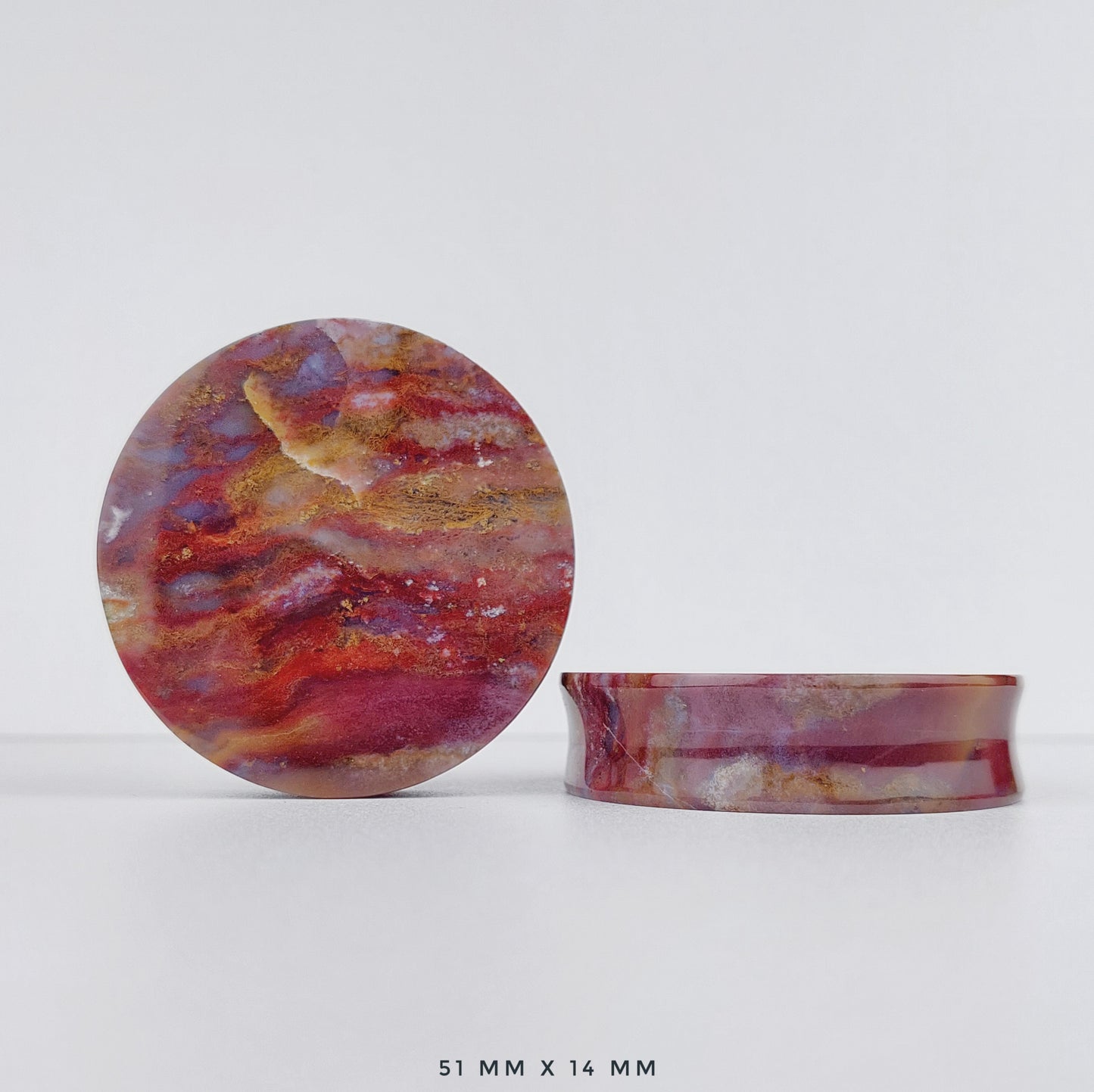 2” / 51mm Red Moss Agate