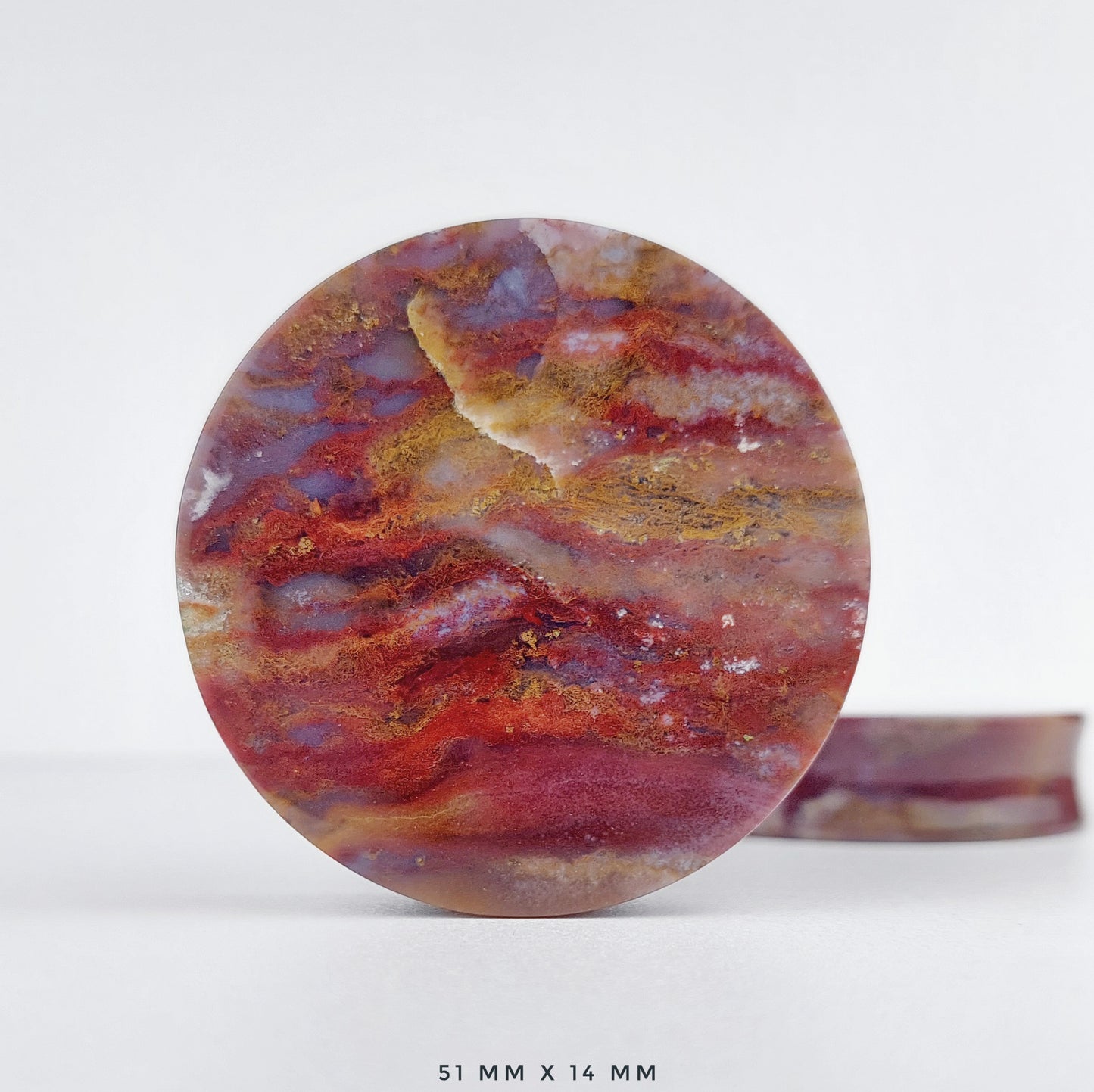 2” / 51mm Red Moss Agate