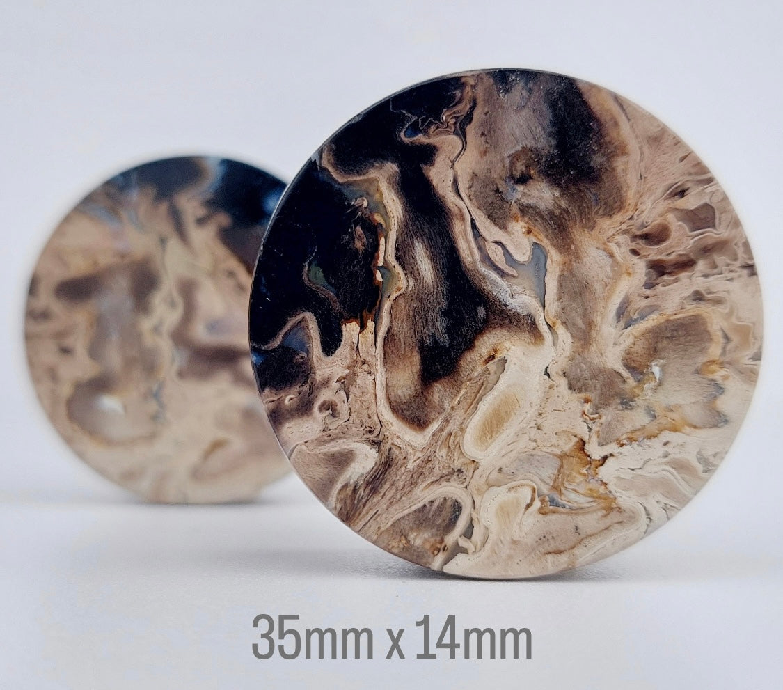 1 3/8” / 35mm Petrified Palm Wood