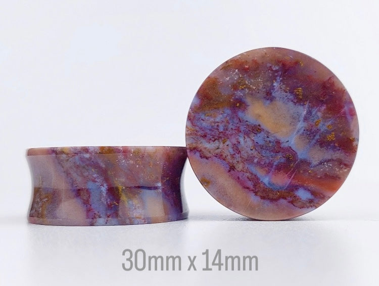 1 3/16” / 30mm Red Moss Agate