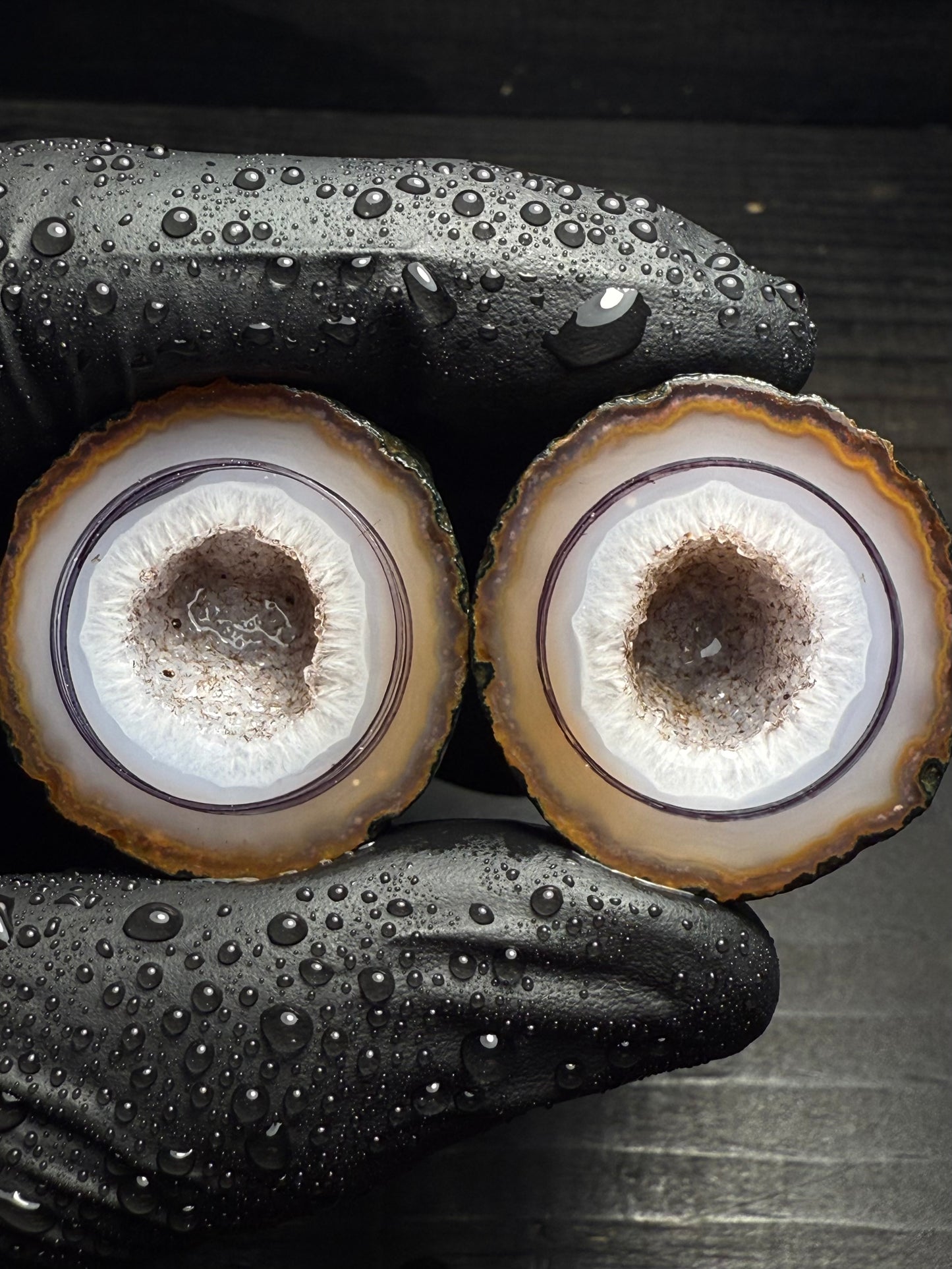 19mm Grey Warring State Agate Geode