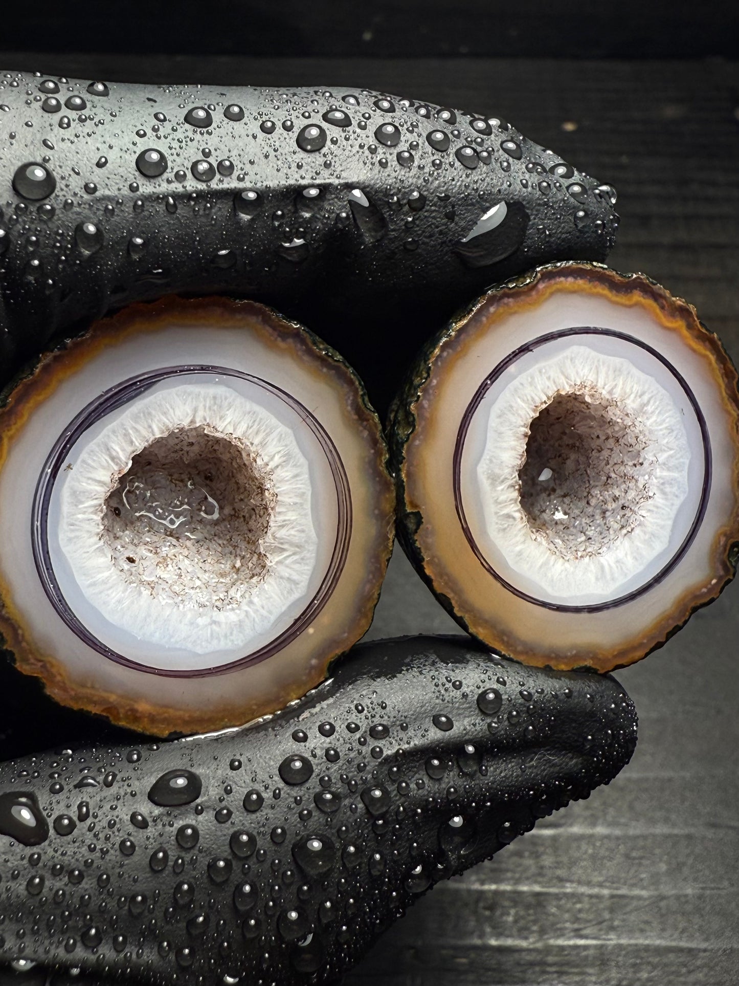 19mm Grey Warring State Agate Geode