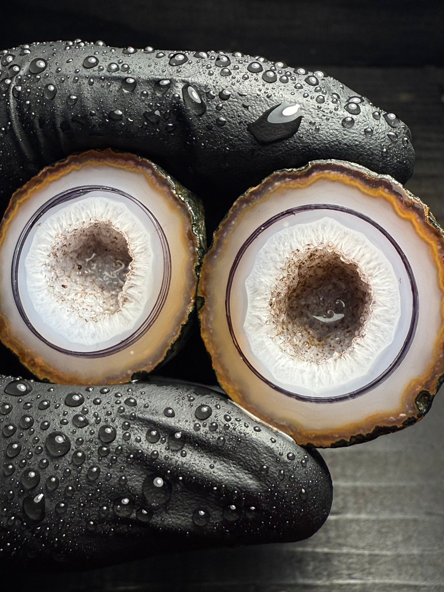 19mm Grey Warring State Agate Geode