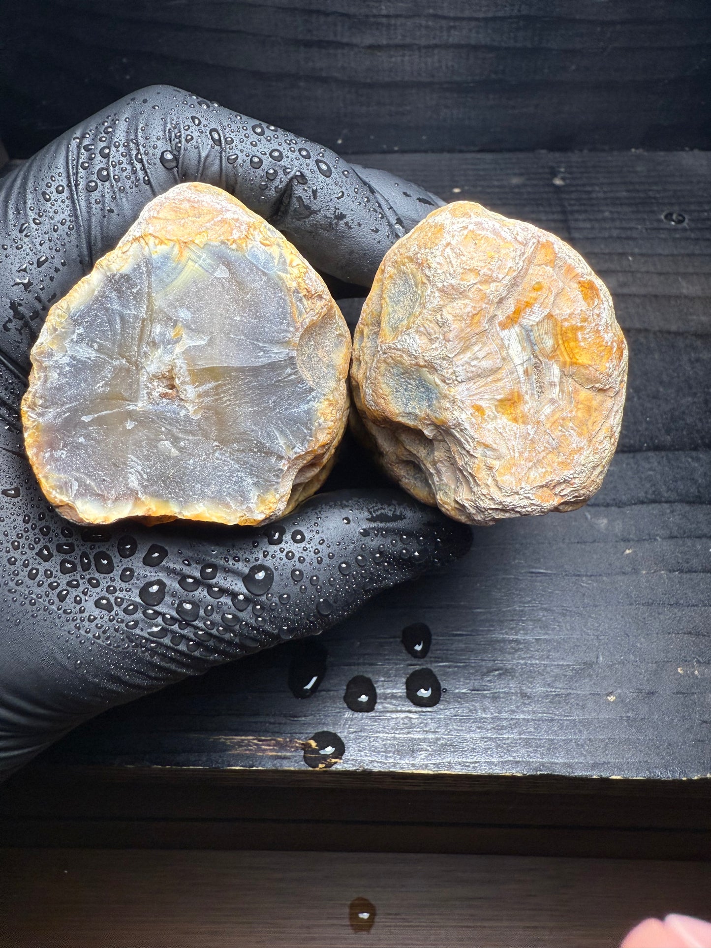 19-26mm Grey Turkish Limb Cast Agate Geode
