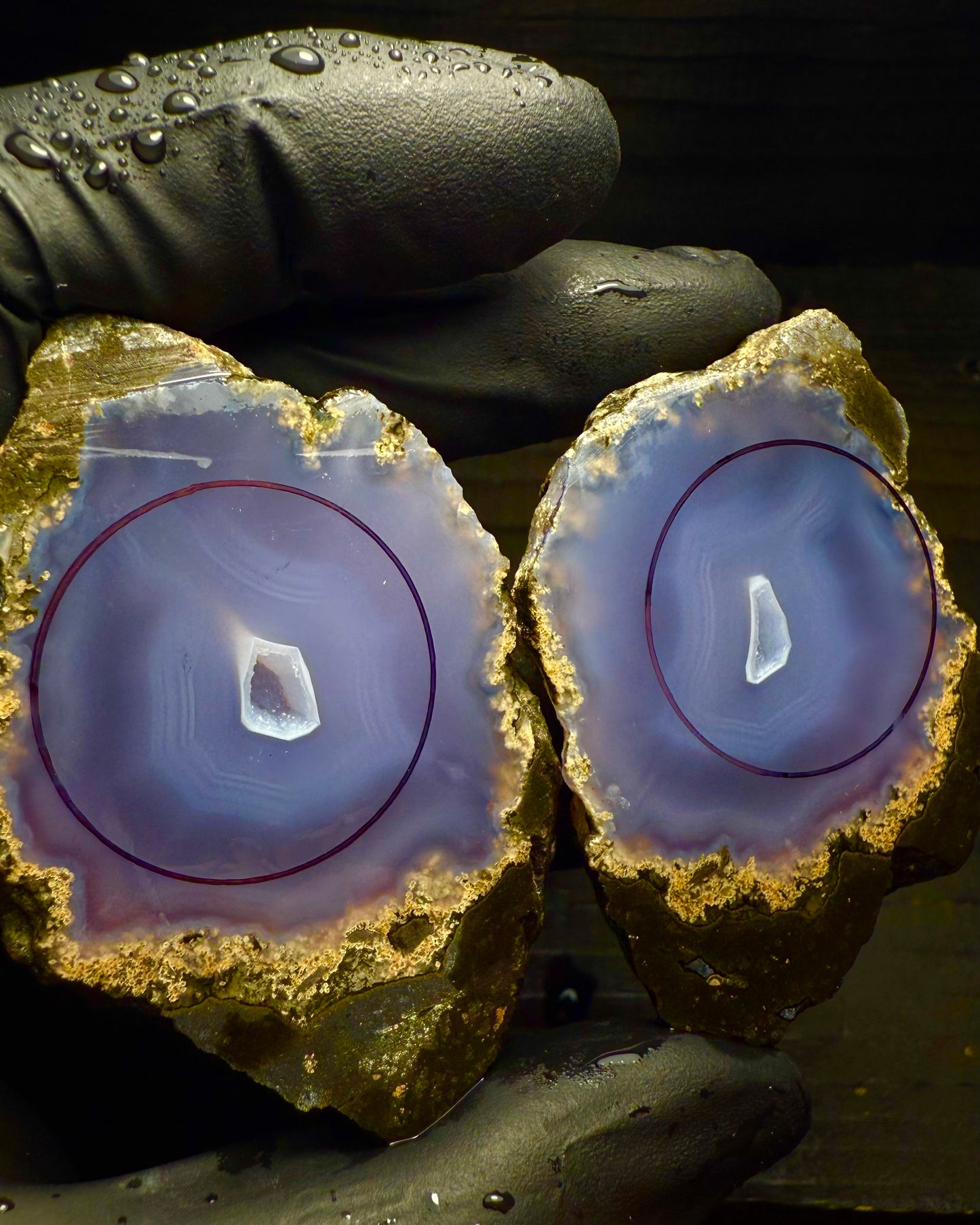 19-26mm Indonesian Purple Agate Geode