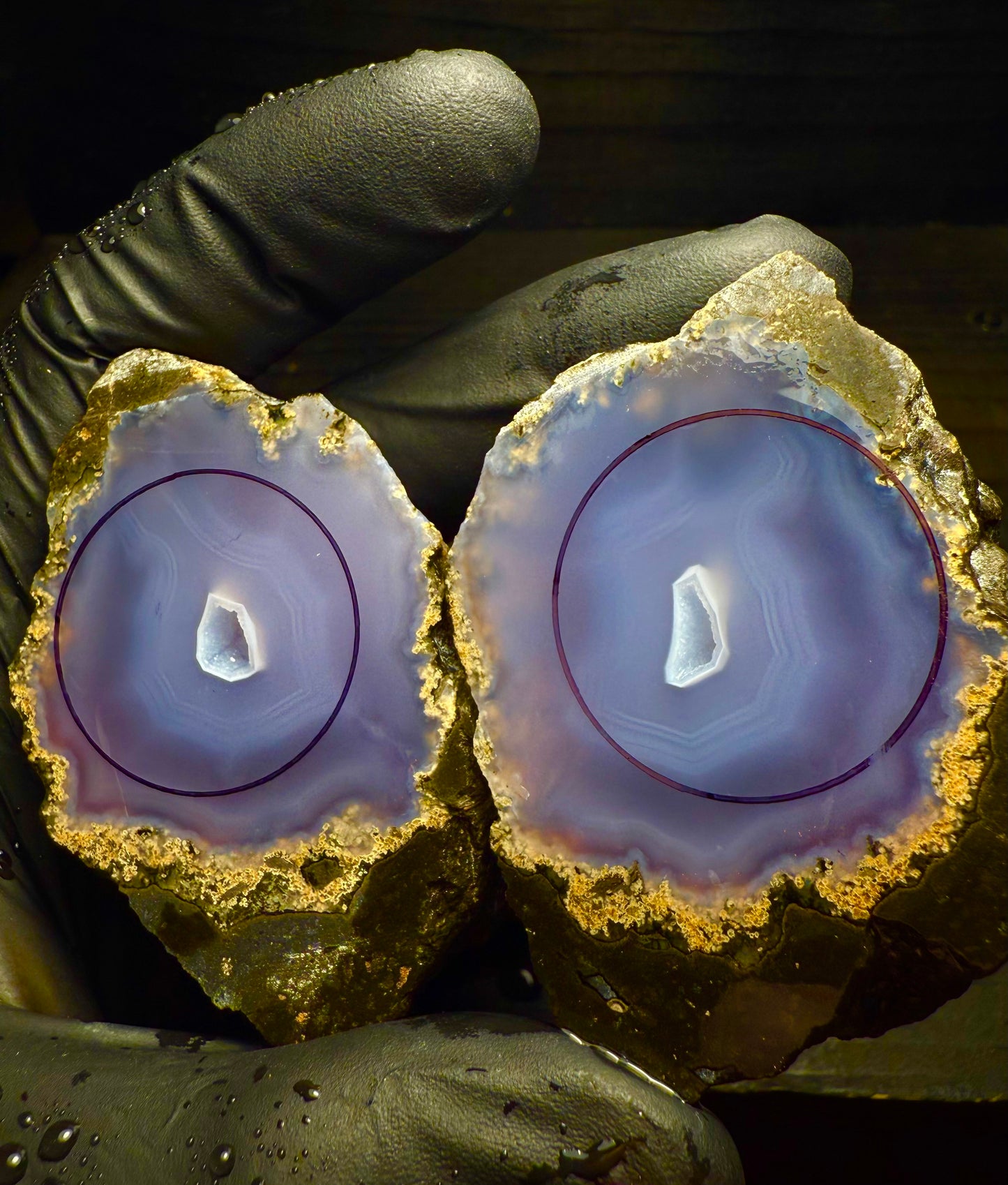 19-26mm Indonesian Purple Agate Geode