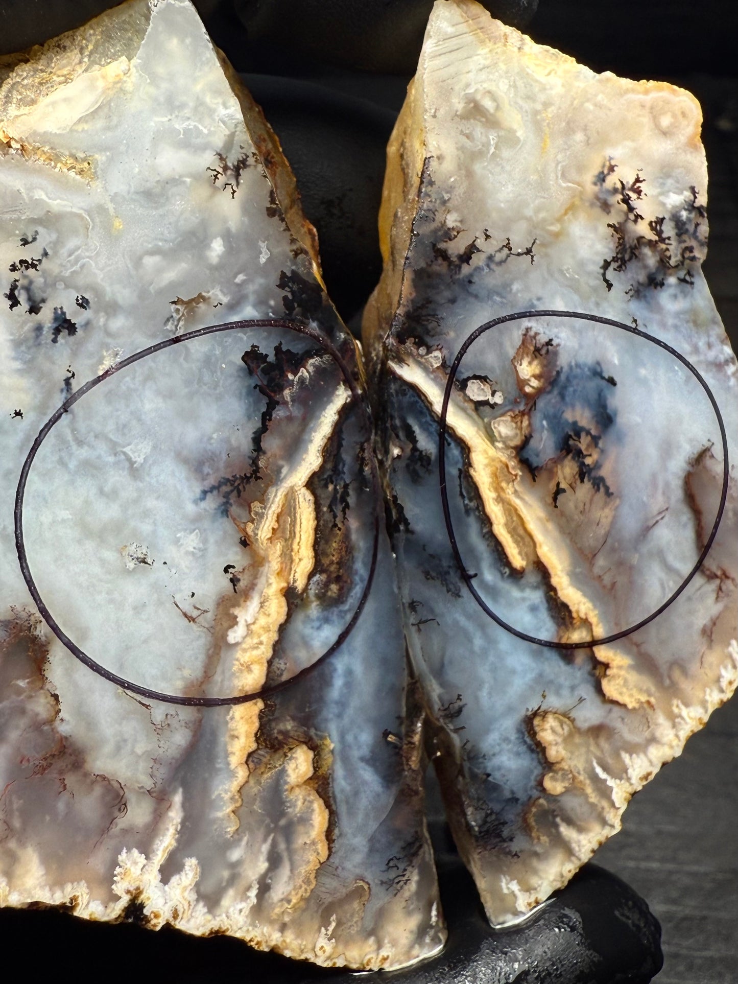 19-26mm Dendritic Graveyard Point Plume Agate