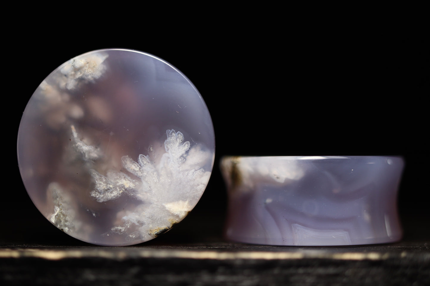 Large 1” / 26mm Purple Plume Agate