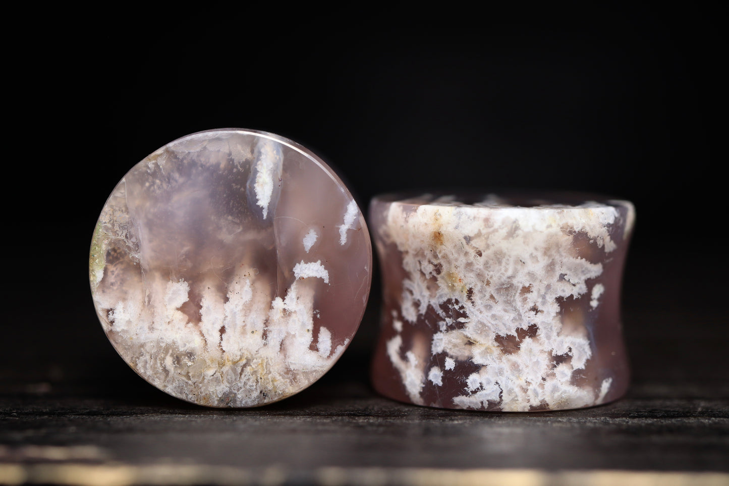 Large 5/8” / 16mm Purple Plume Agate