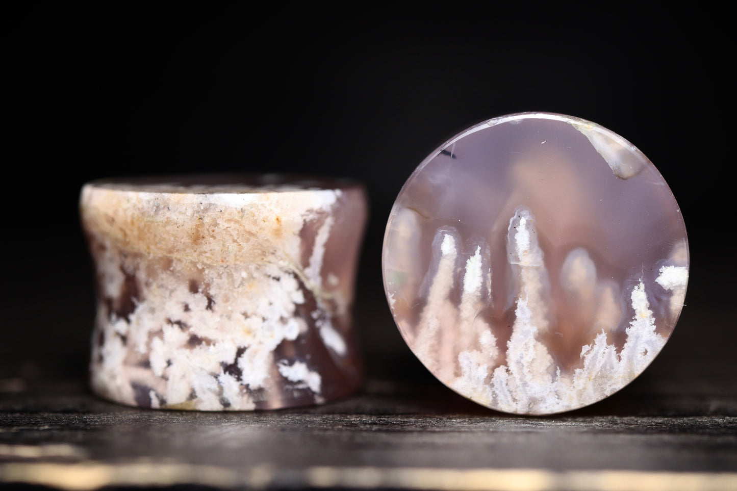 Large 5/8” / 16mm Purple Plume Agate