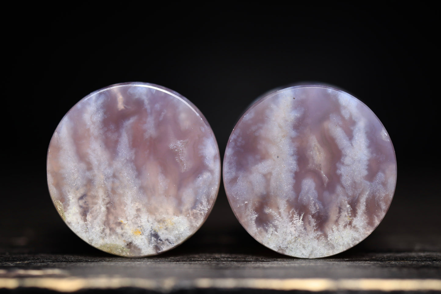 Large 5/8” / 16mm Purple Plume Agate