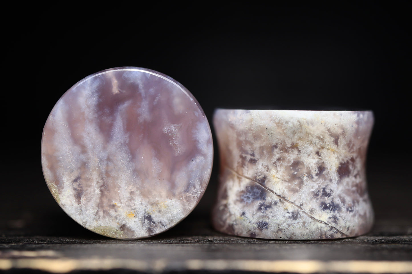 Large 5/8” / 16mm Purple Plume Agate
