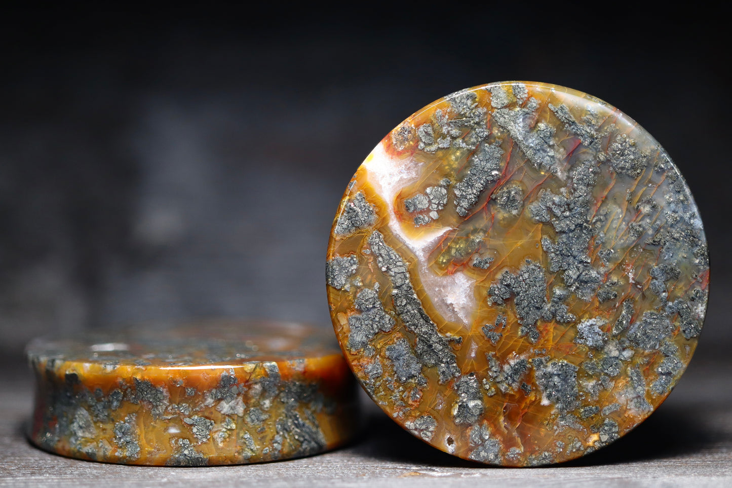 2” / 51mm Marcasite in Agate