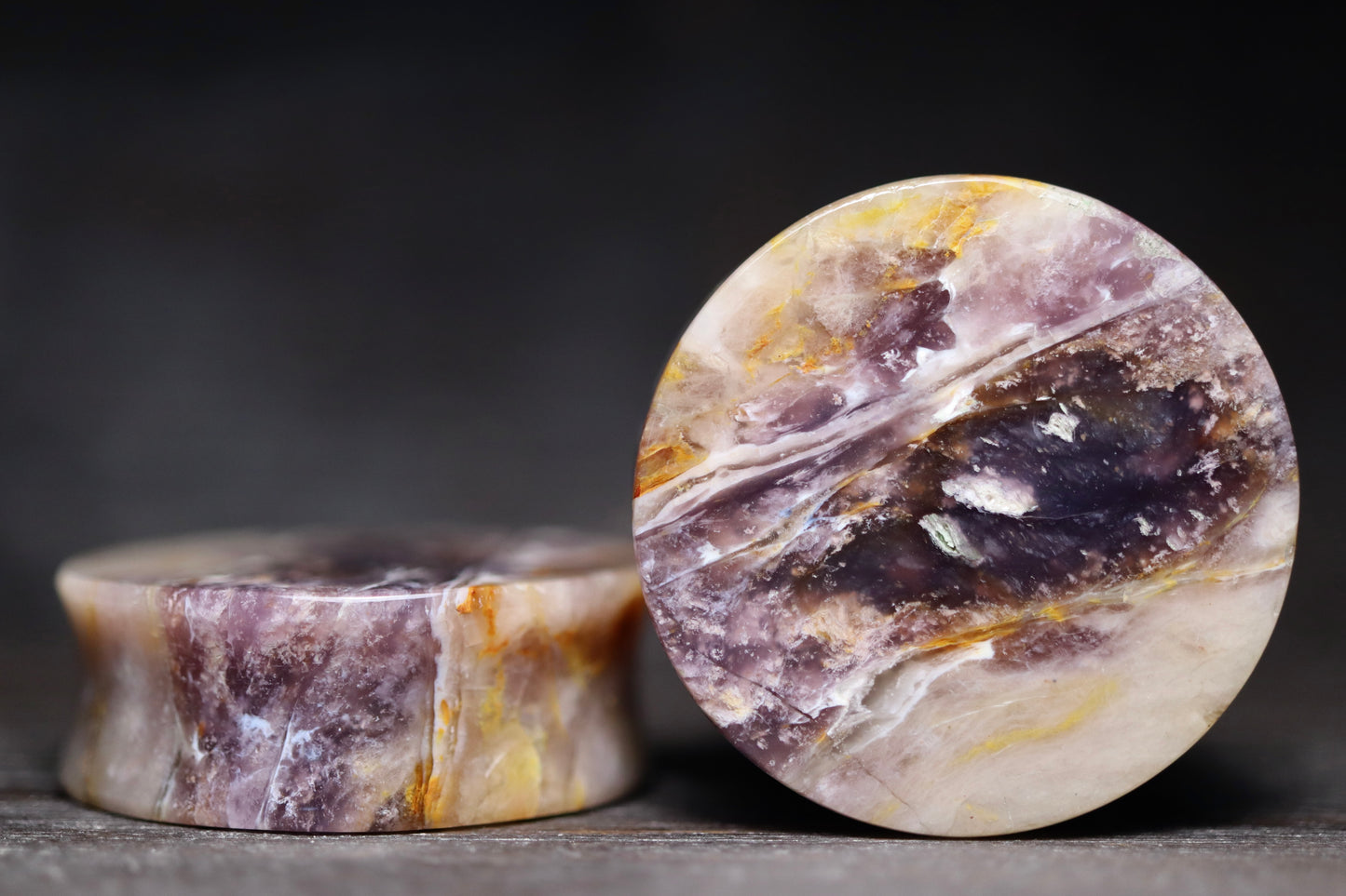 1 3/8” / 35mm Purple Chalcedony