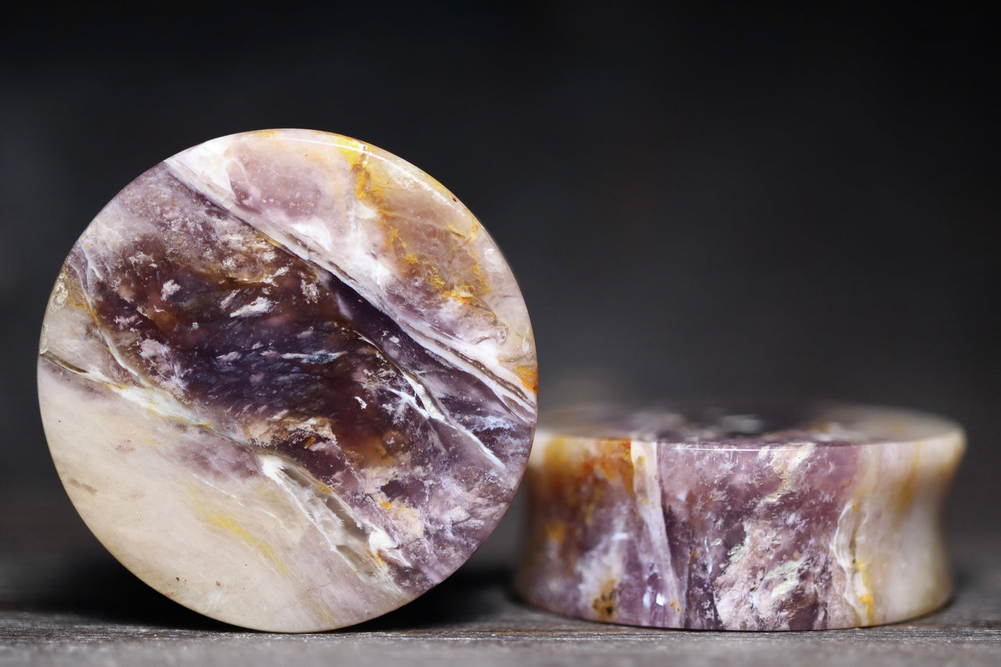 1 3/8” / 35mm Purple Chalcedony