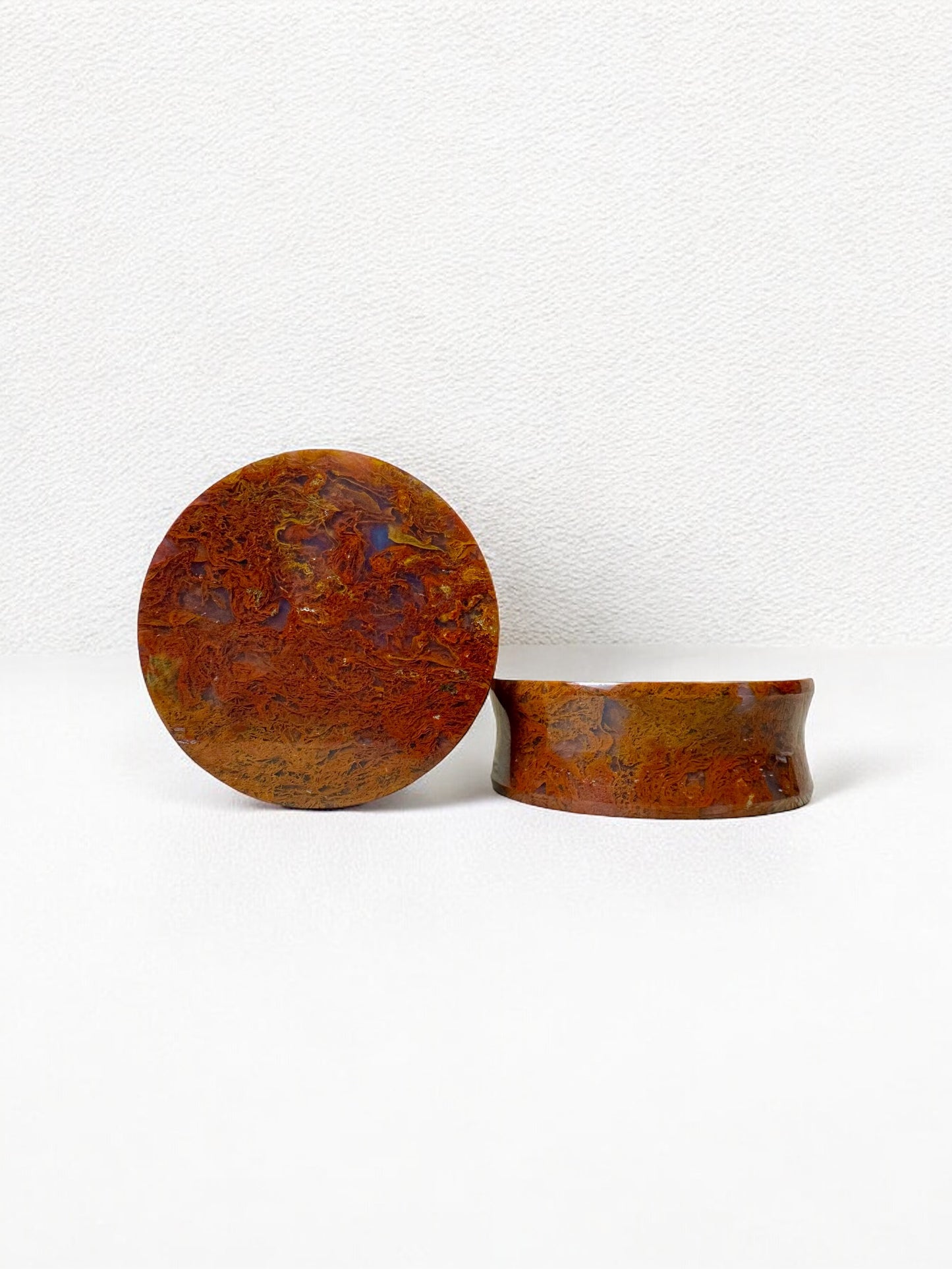 1 1/2” / 38mm Red Moss Agate