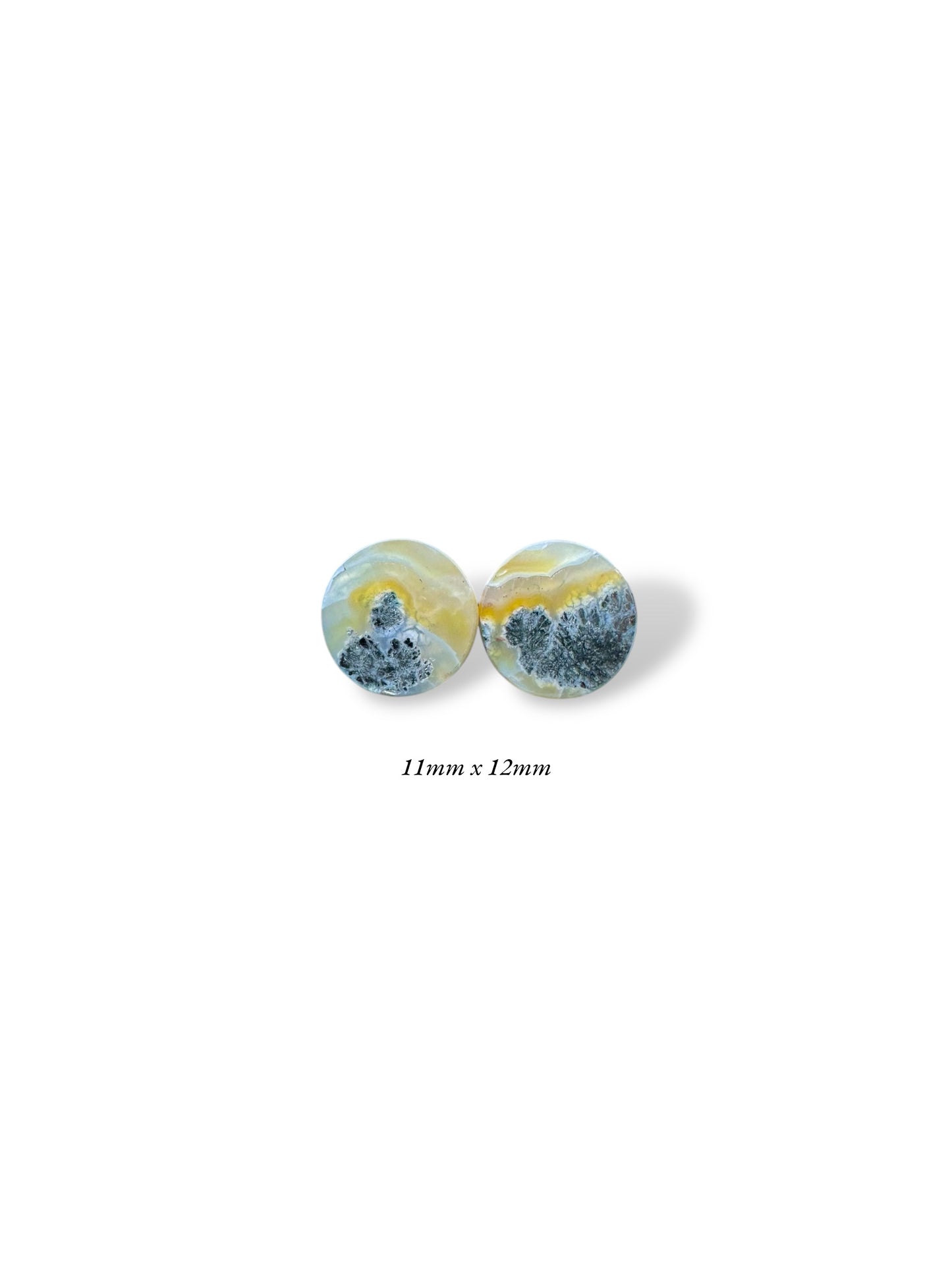 7/16” / 11mm Marcasite in Agate