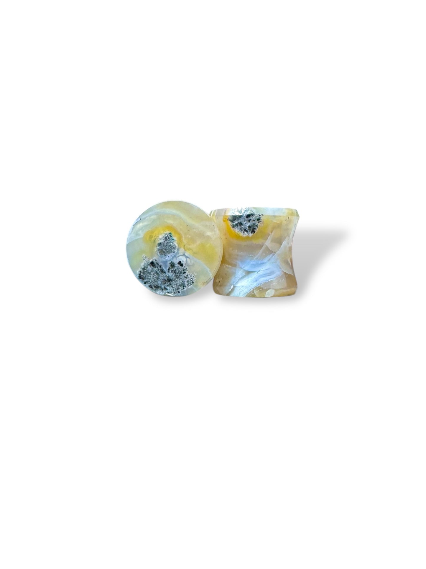 7/16” / 11mm Marcasite in Agate
