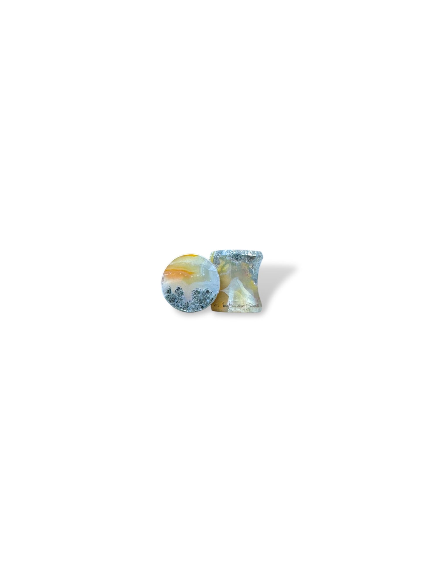 0g / 8mm Marcasite in Agate