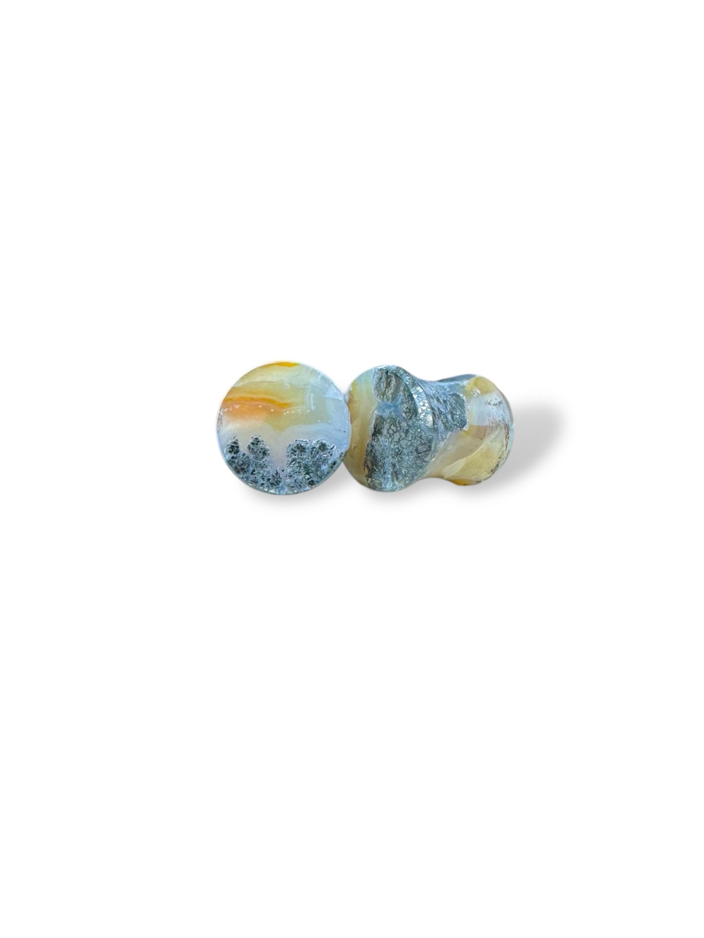 0g / 8mm Marcasite in Agate