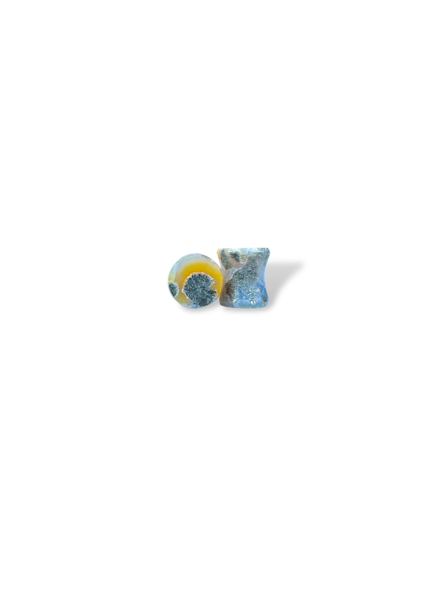 0g / 8mm Marcasite in Agate