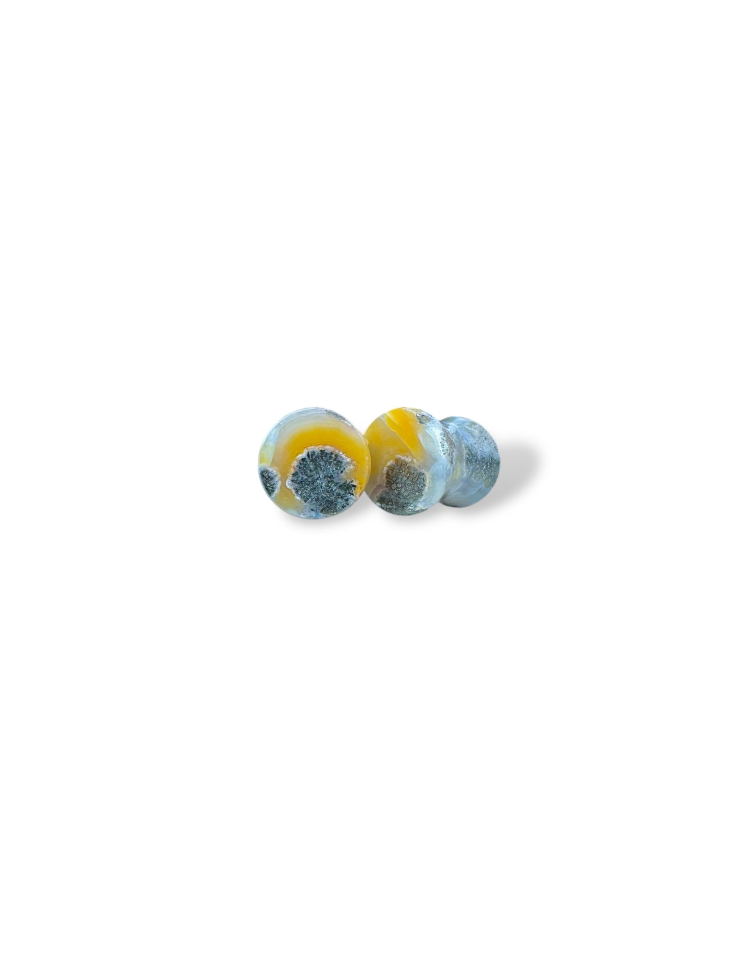 0g / 8mm Marcasite in Agate
