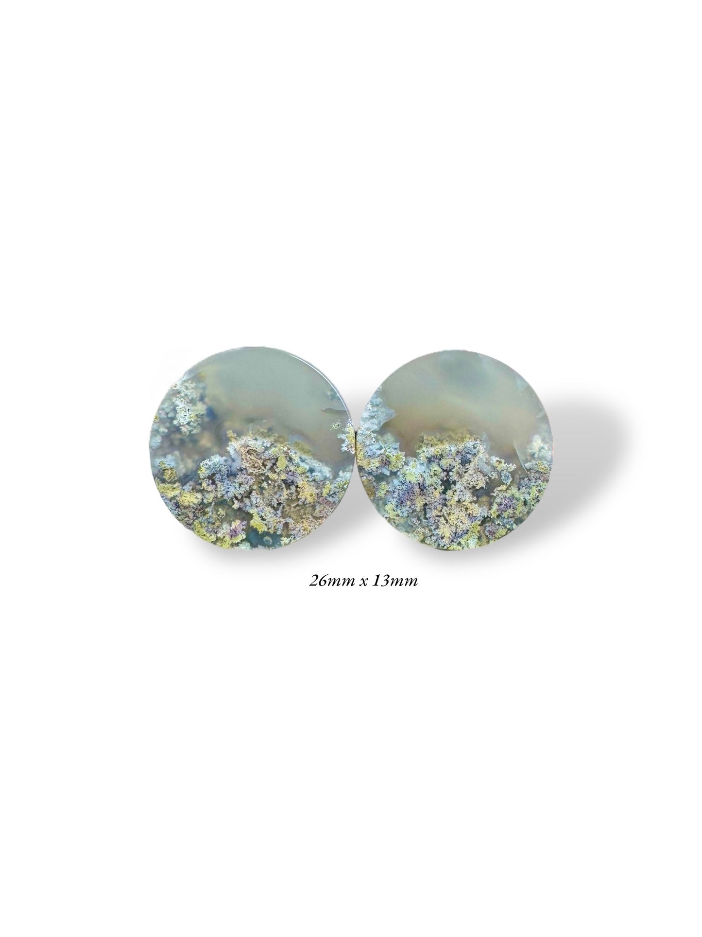 Large 1” / 26mm Scenic Moss Agate