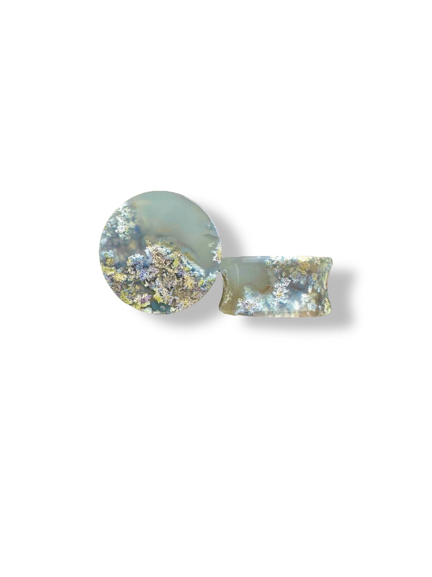Large 1” / 26mm Scenic Moss Agate