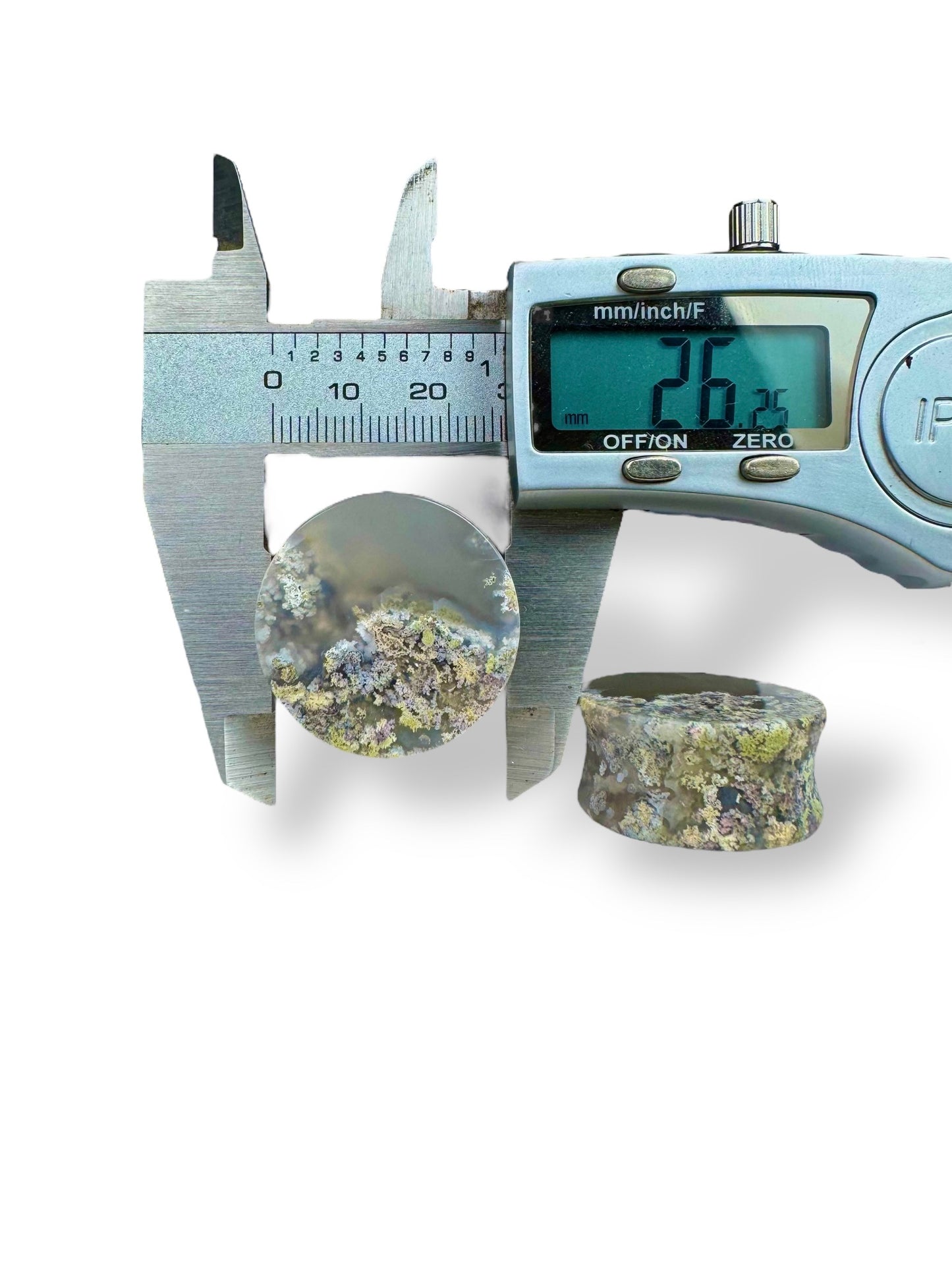 Large 1” / 26mm Scenic Moss Agate