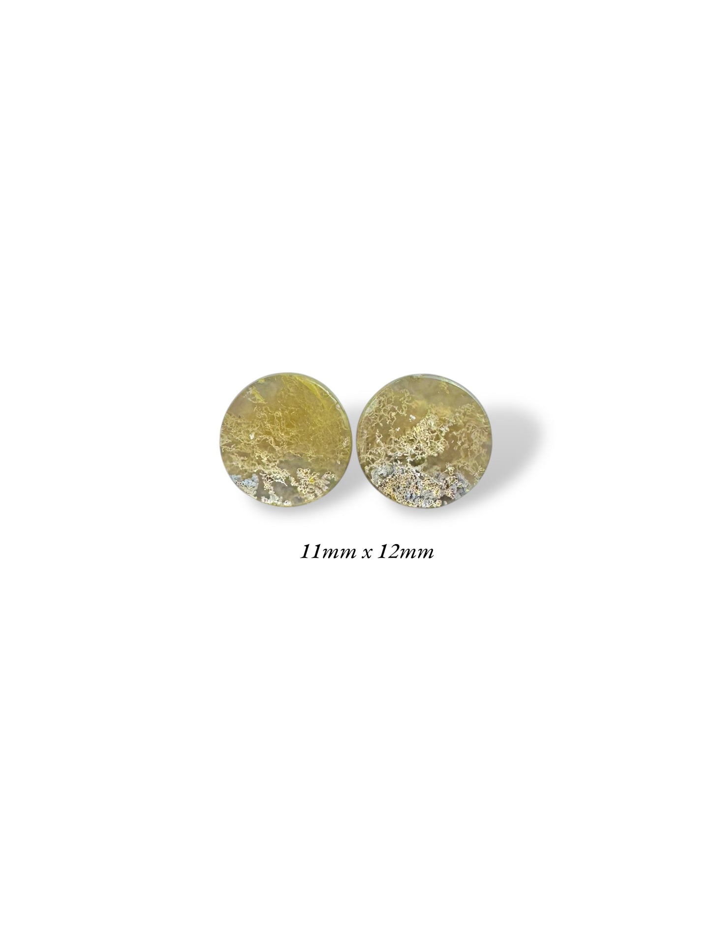 7/16” / 11mm Scenic Moss Agate